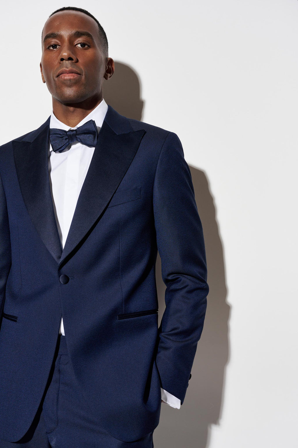 Dark Blue 100% Wool Super 120's Soho Tuxedo Jazz — detail 2