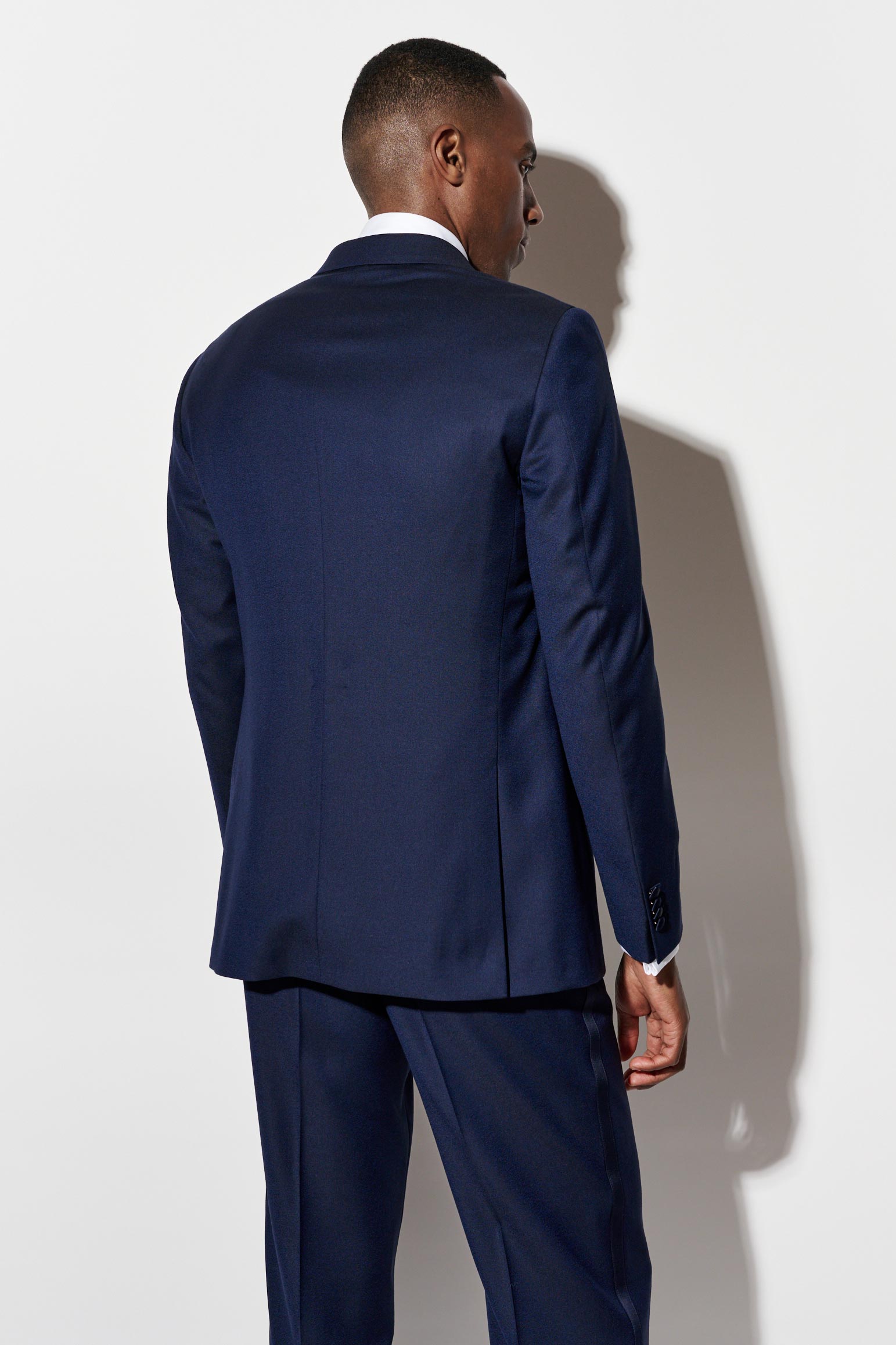Dark Blue 100% Wool Super 120's Soho Tuxedo Jazz — detail 6
