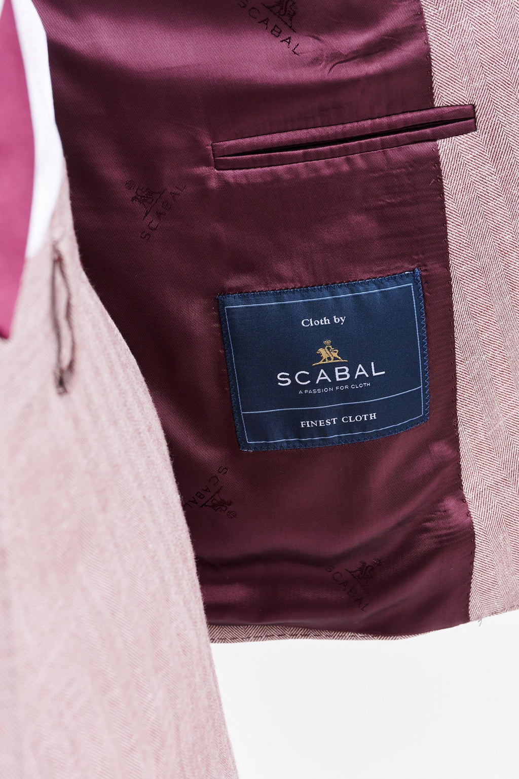 Medium Red Wool & Cashmere Soho Jacket Jazz — detail 3