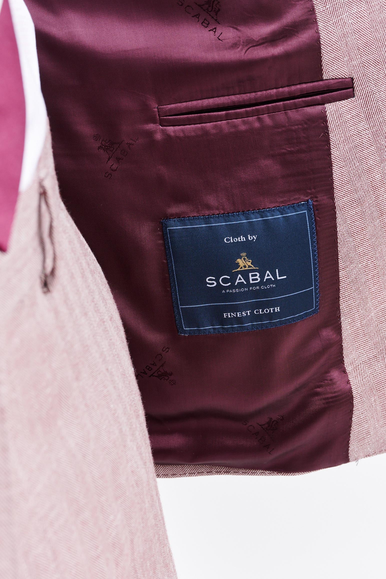 Medium Red Wool & Cashmere Soho Jacket Jazz — detail 3