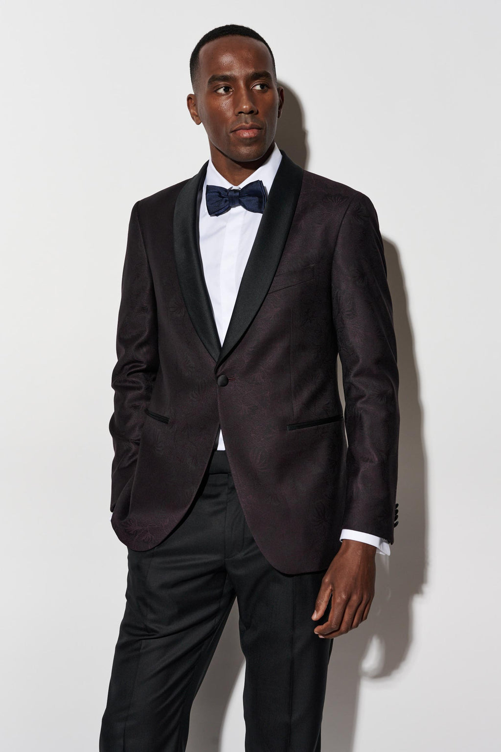 Black Wool Super 100's Soho Tuxedo Riviera Trend