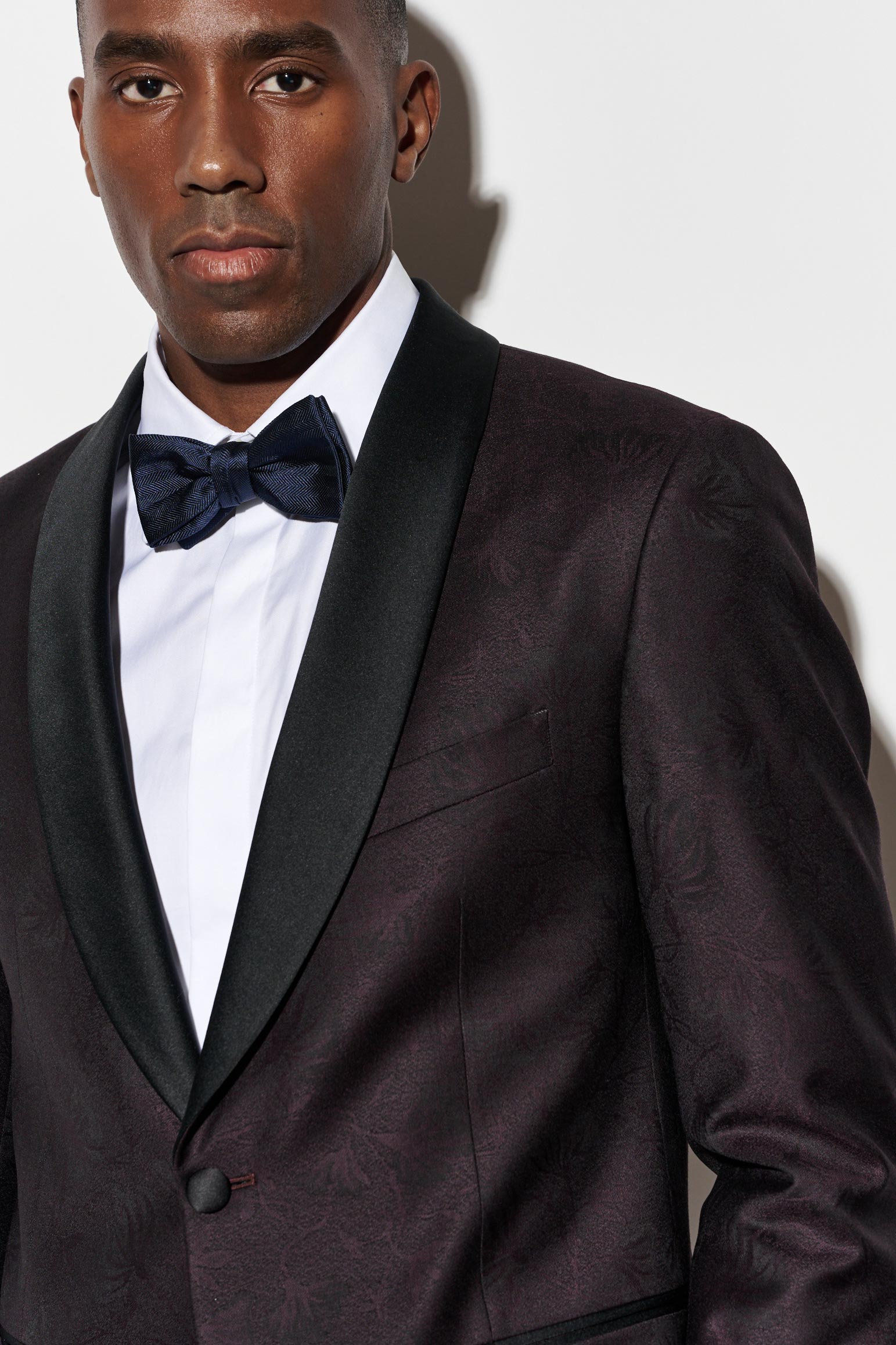 Black Wool Super 100's Soho Tuxedo Riviera Trend — detail 2