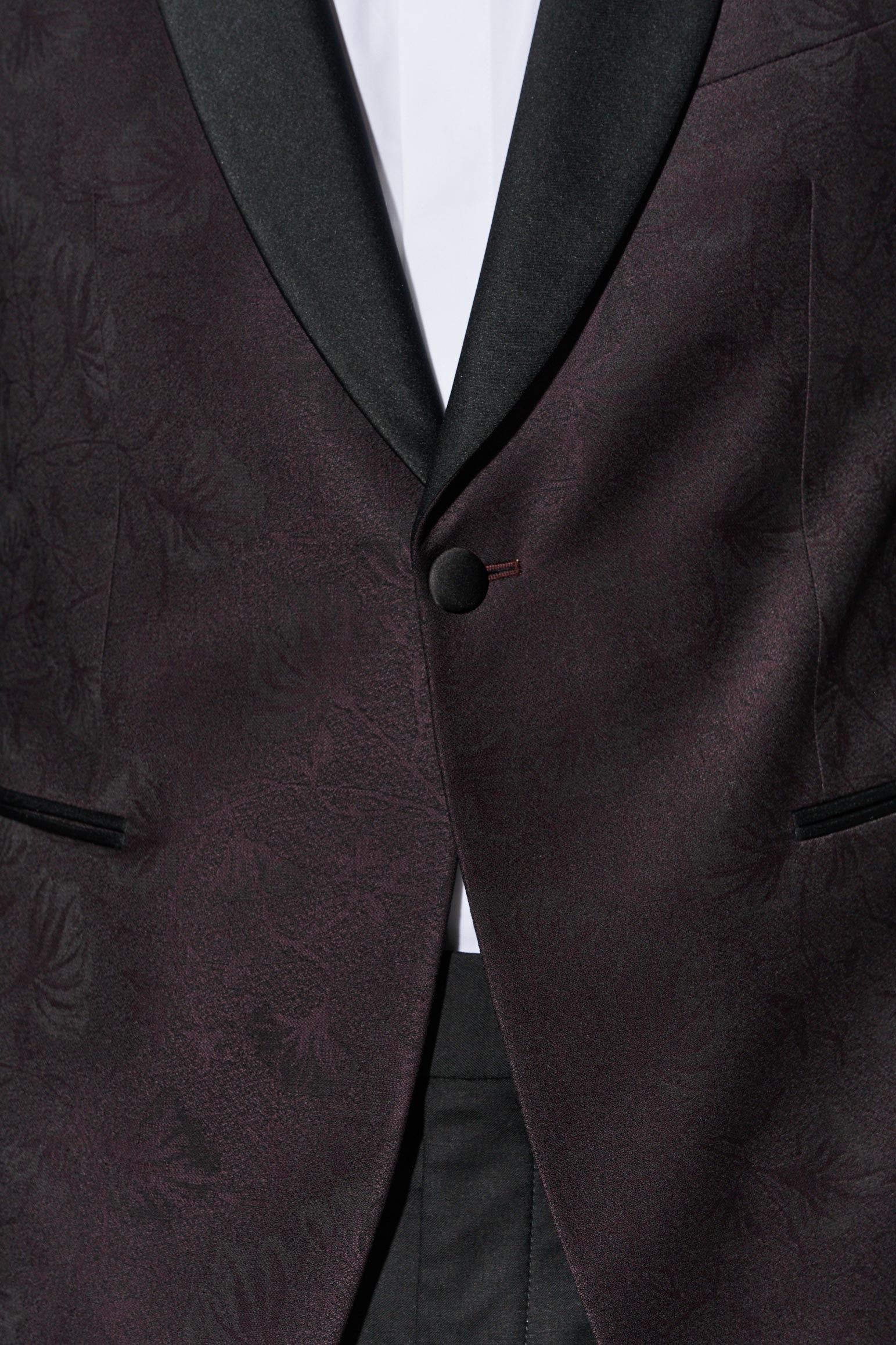 Black Wool Super 100's Soho Tuxedo Riviera Trend — detail 4