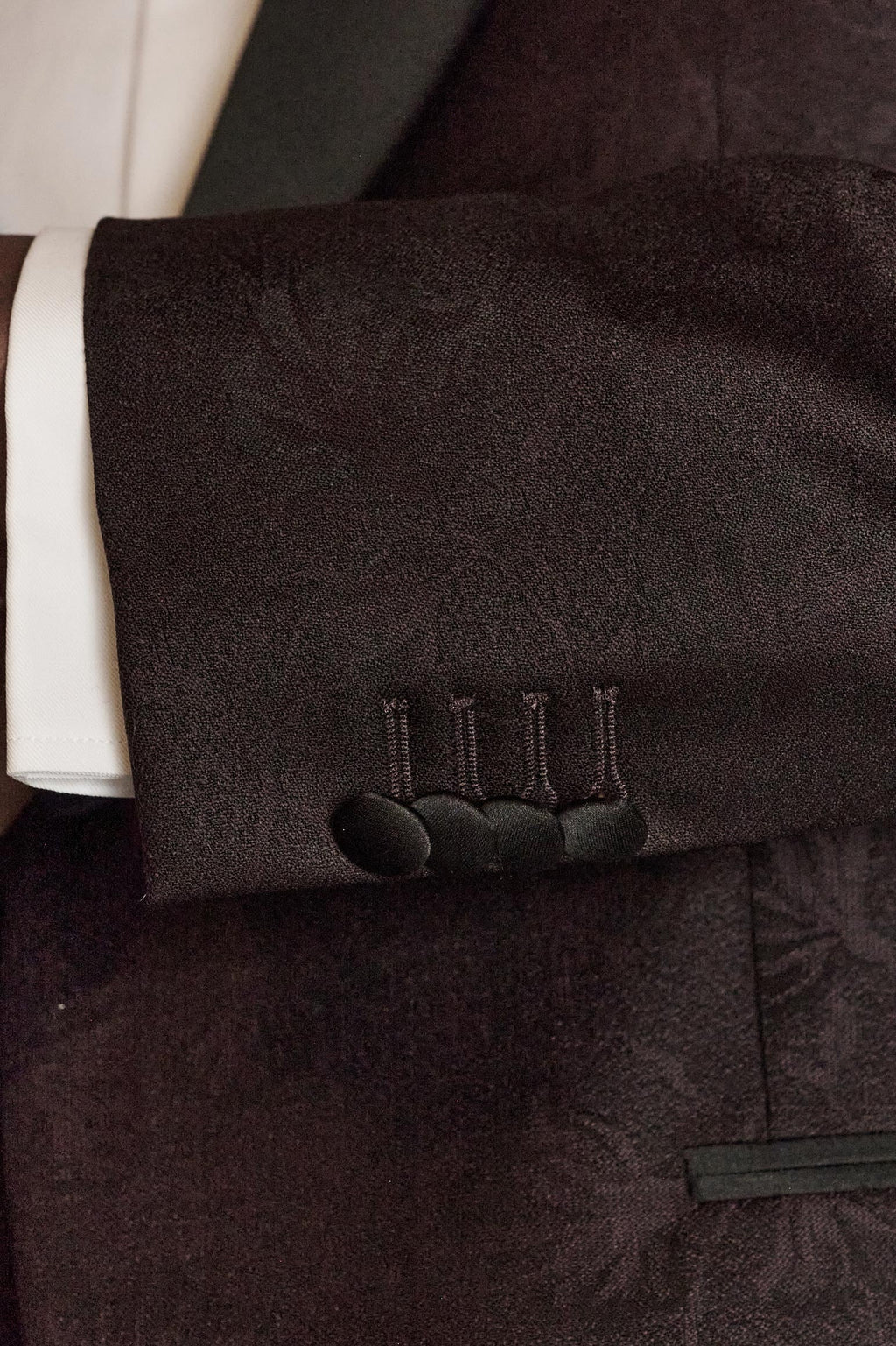 Black Wool Super 100's Soho Tuxedo Riviera Trend — detail 5