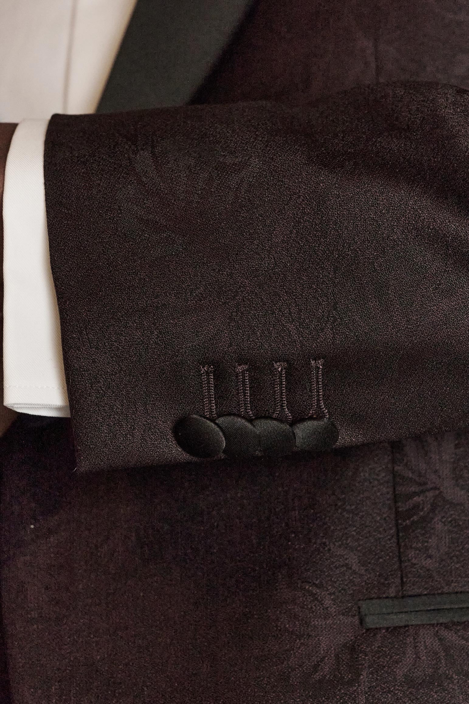 Black Wool Super 100's Soho Tuxedo Riviera Trend — detail 5
