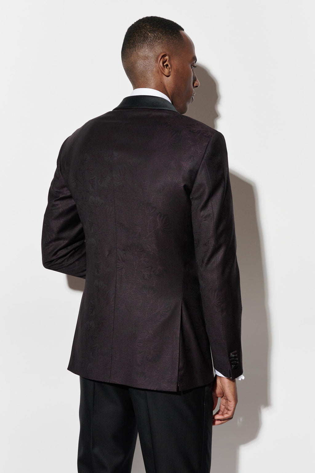 Black Wool Super 100's Soho Tuxedo Riviera Trend — detail 7
