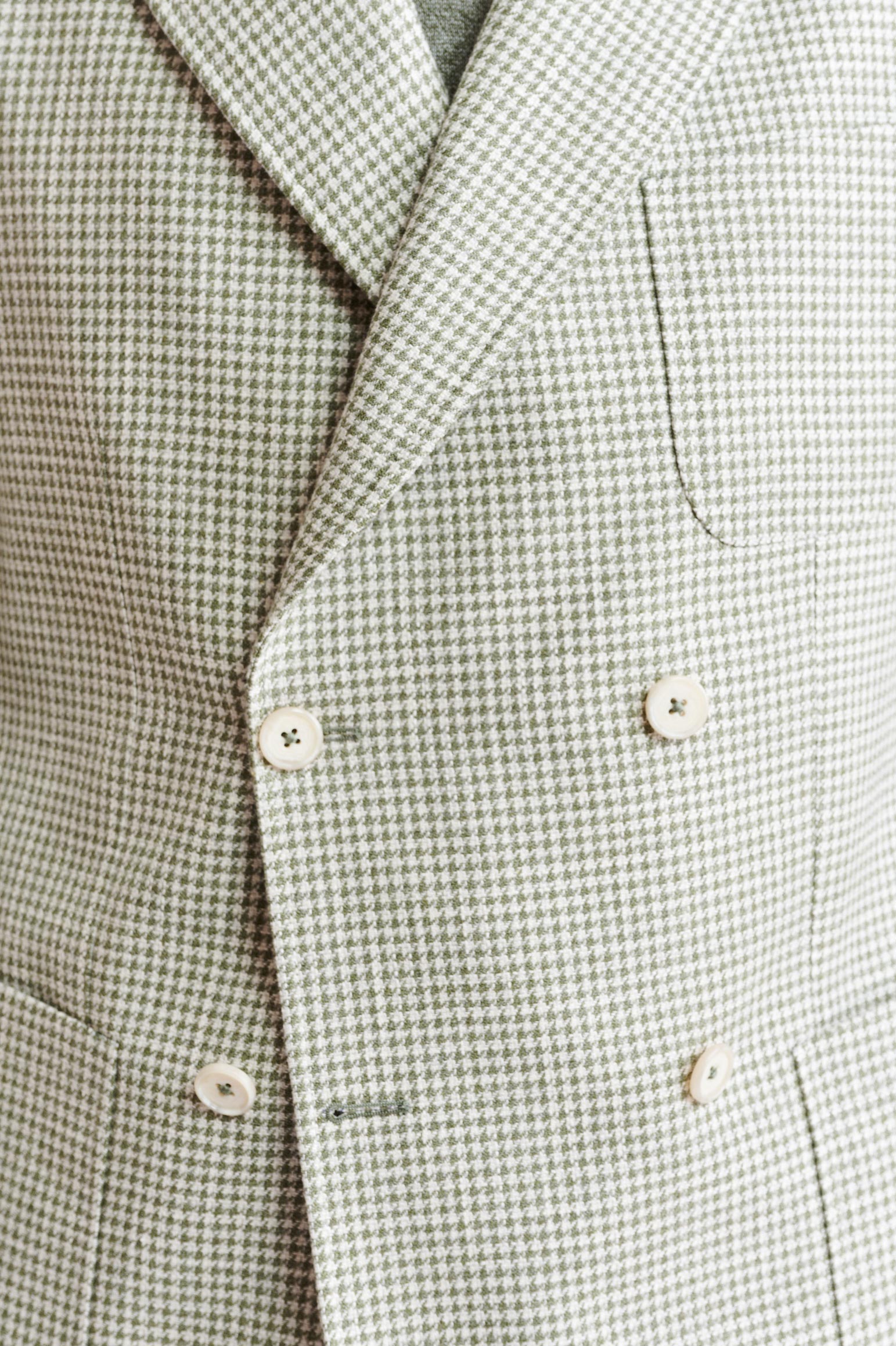 Light Green Wool & Cotton Soho Jacket Riviera Trend — detail 2