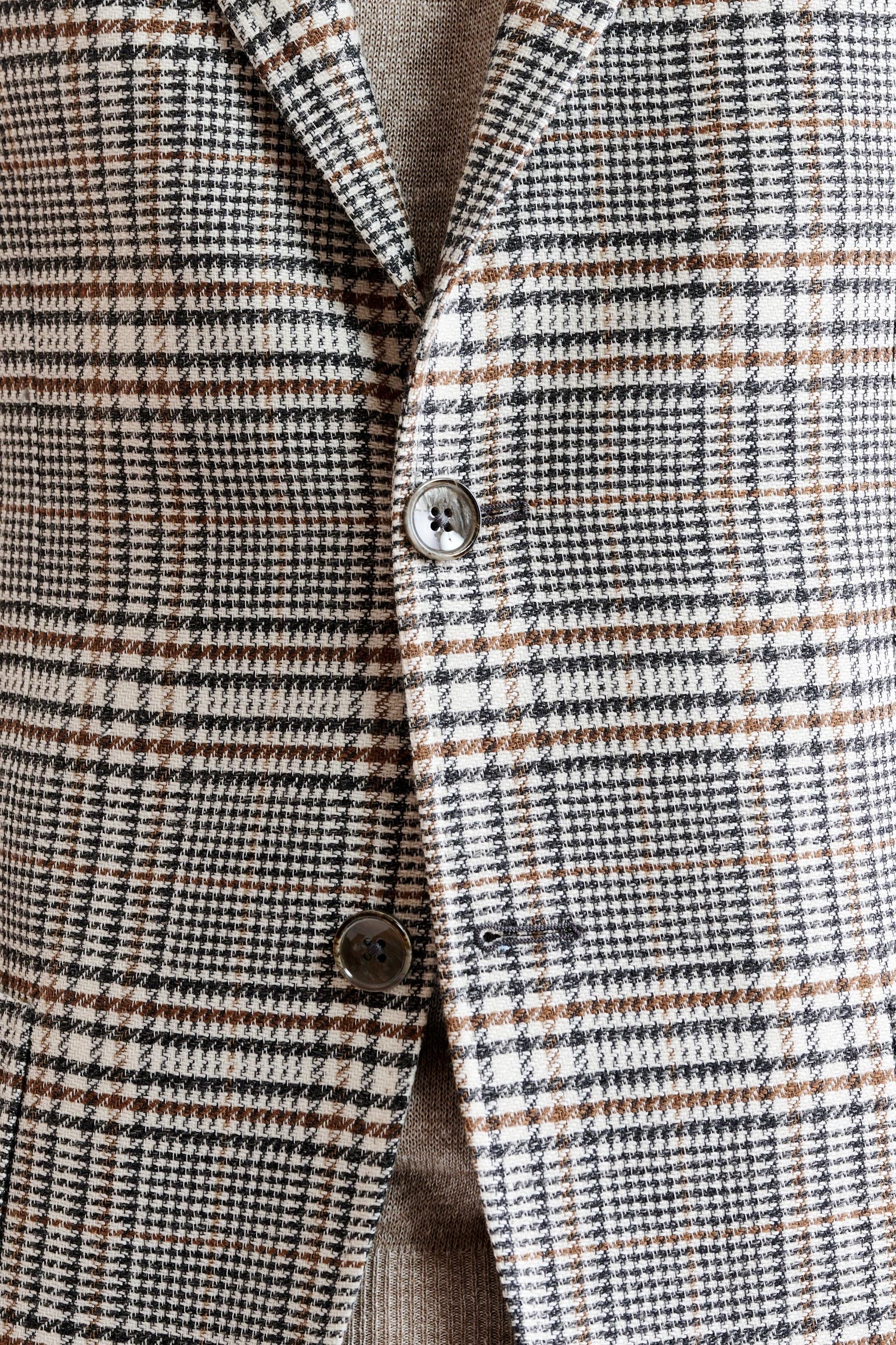 Light Grey Wool & Linen Kenton Jacket Riviera Trend — detail 2