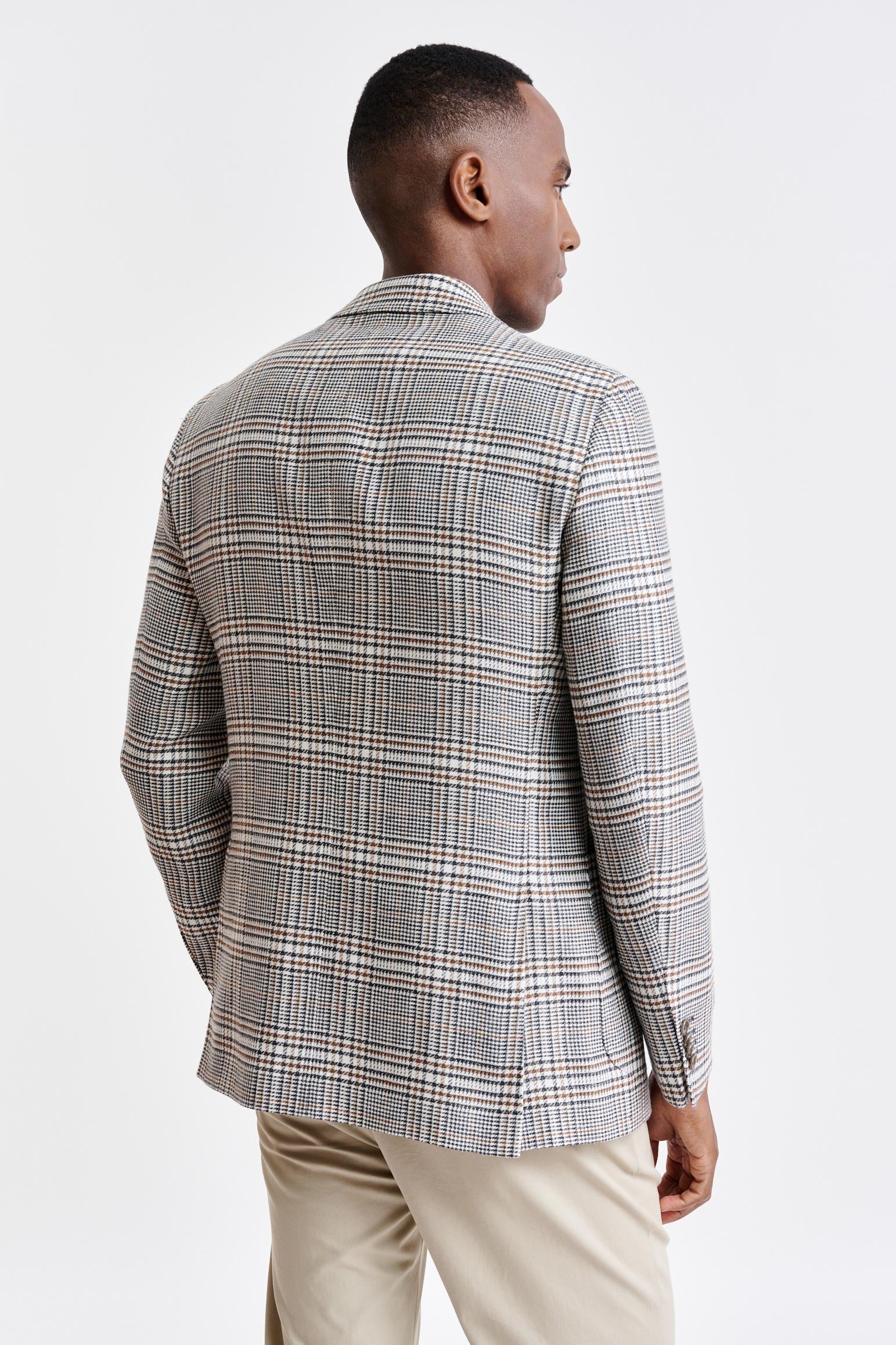 Light Grey Wool & Linen Kenton Jacket Riviera Trend — detail 6
