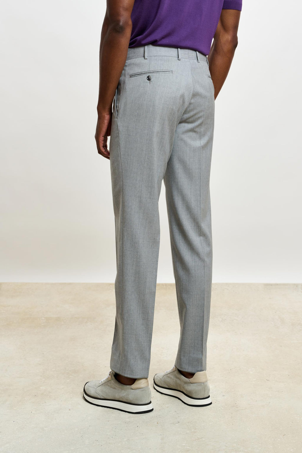 Light Grey Melange Farley Trousers New Deluxe — detail 2