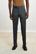 Mid Grey Melange Farley Trousers New Deluxe