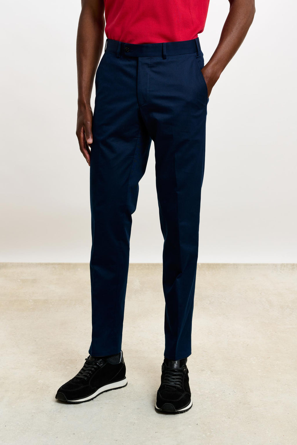 Blue Gibbet Trousers Cashmere Cotton