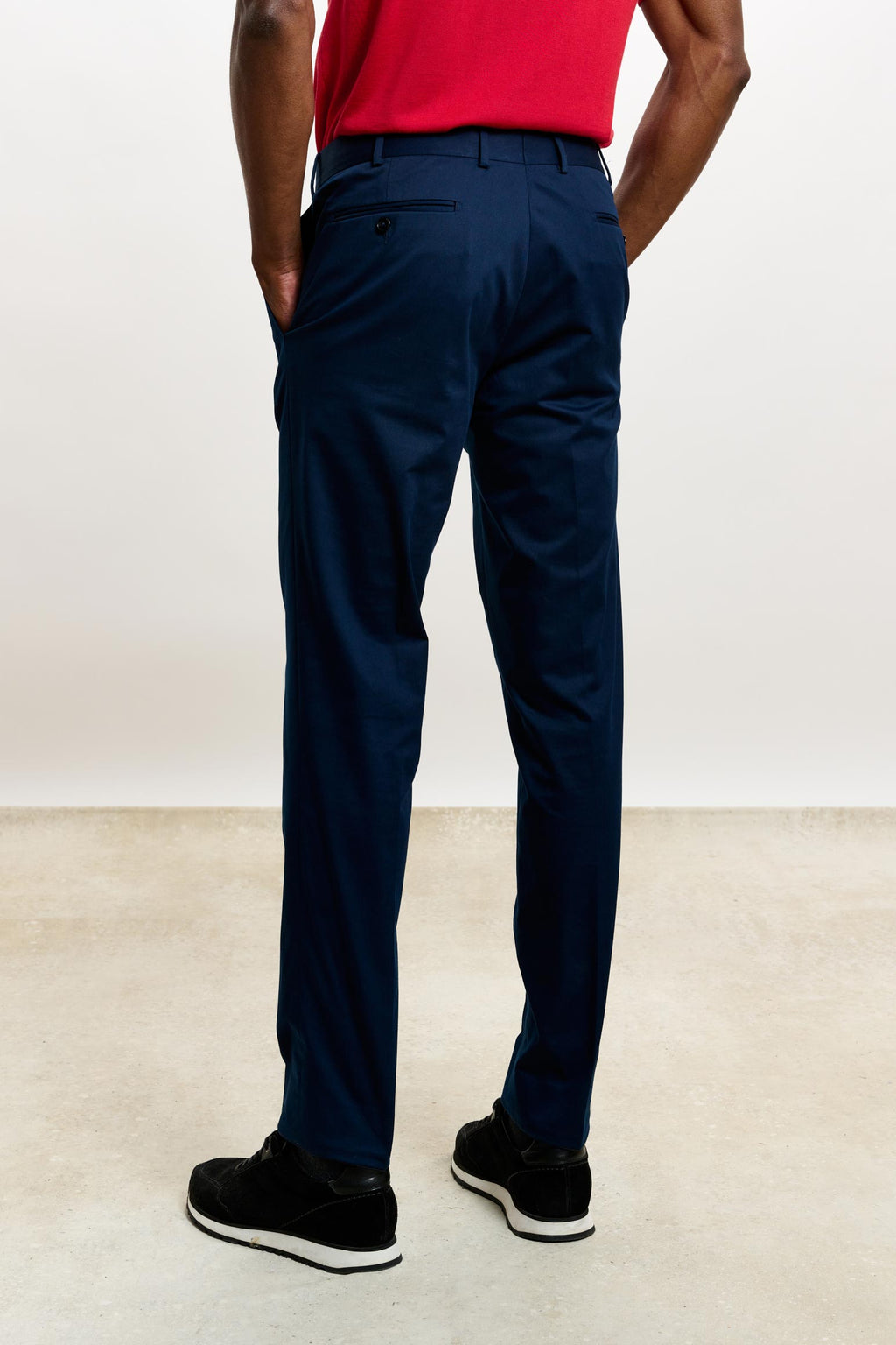 Blue Gibbet Trousers Cashmere Cotton — detail 3