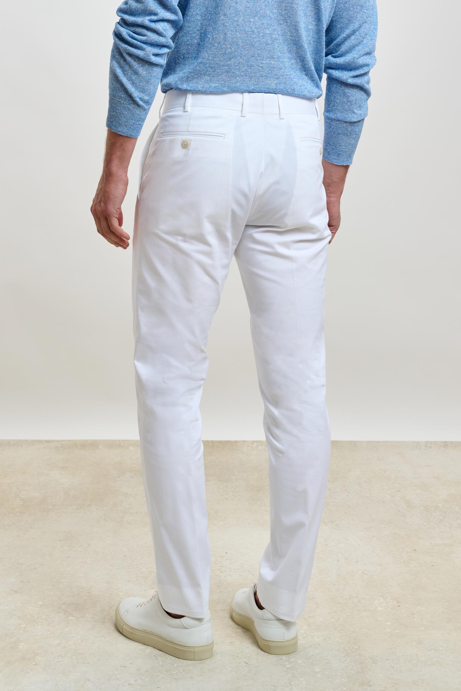 White Gibbet Trousers Cashmere Cotton — detail 2