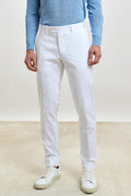 White Gibbet Trousers Cashmere Cotton