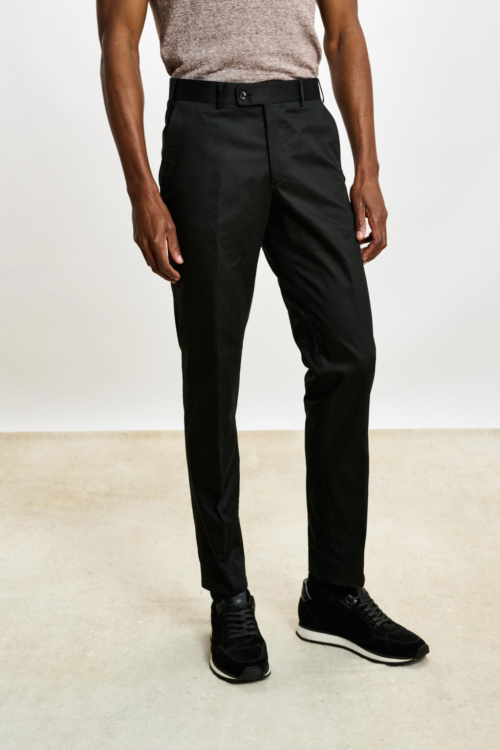 Black Gibbet Trousers Cashmere Cotton — detail 2