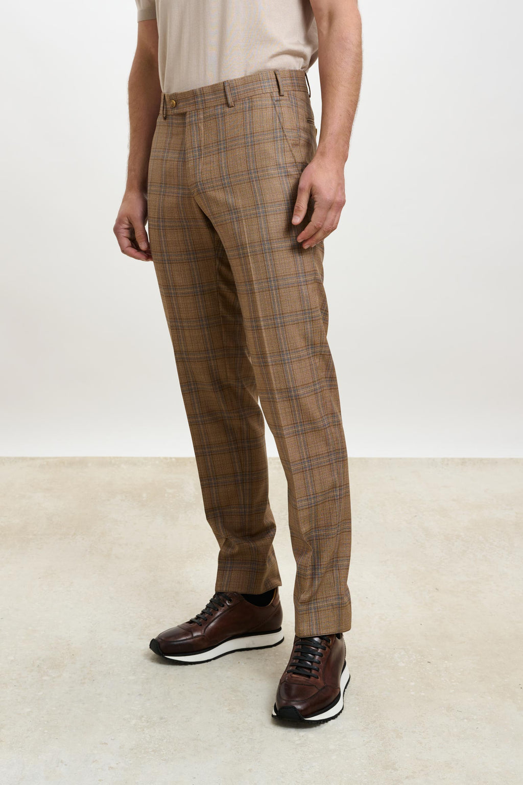 Rust Check Farley Trousers Crossover