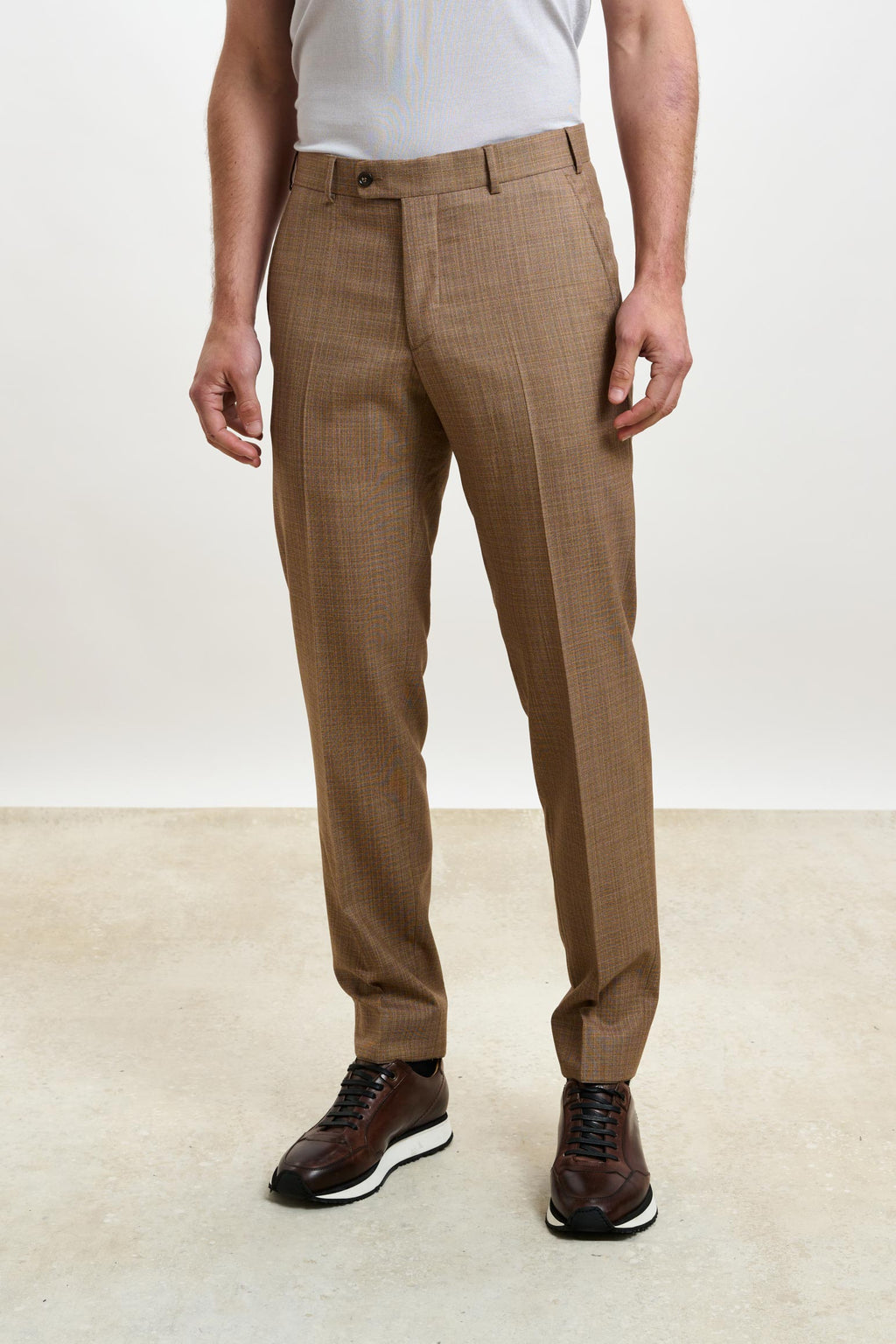 Plain Rust Farley Trousers Crossover