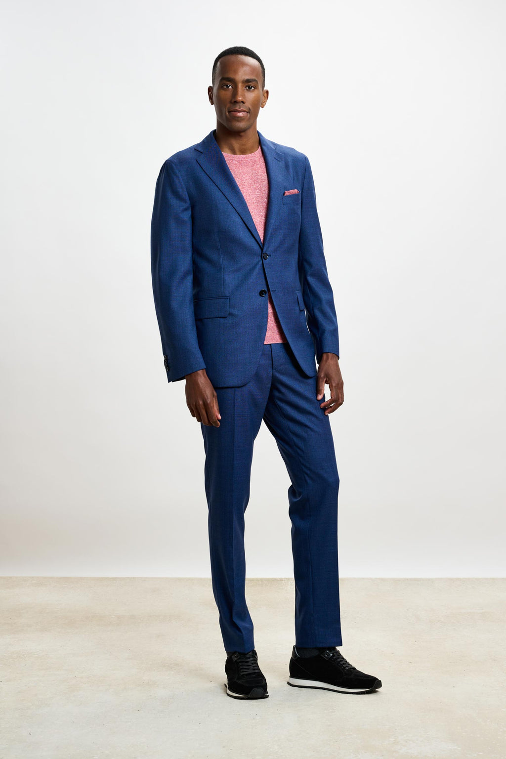 Plain Blue Farley Trousers Crossover — detail 5