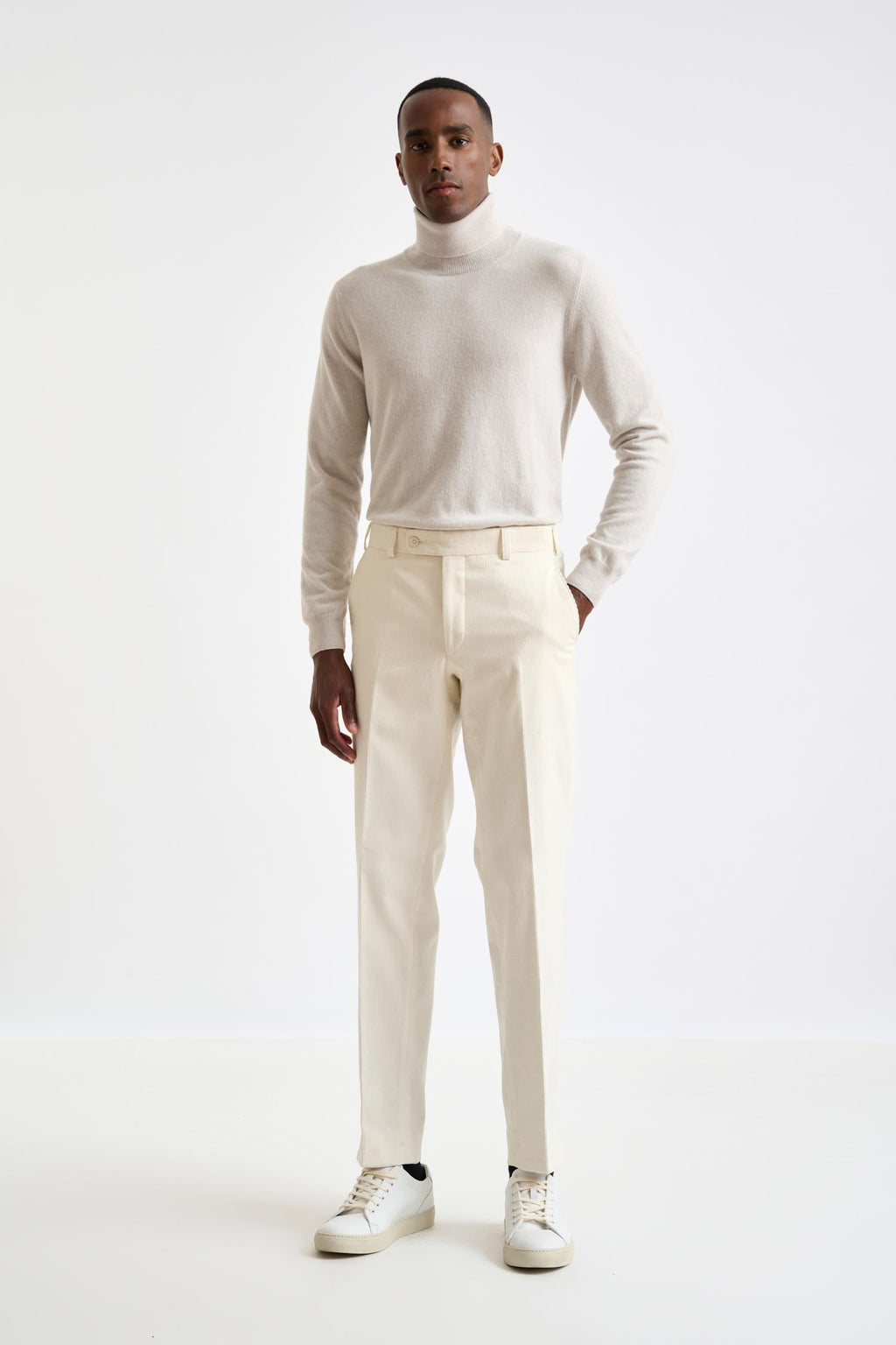 Off-White Cotton Farley Trousers Corduroy — detail 1