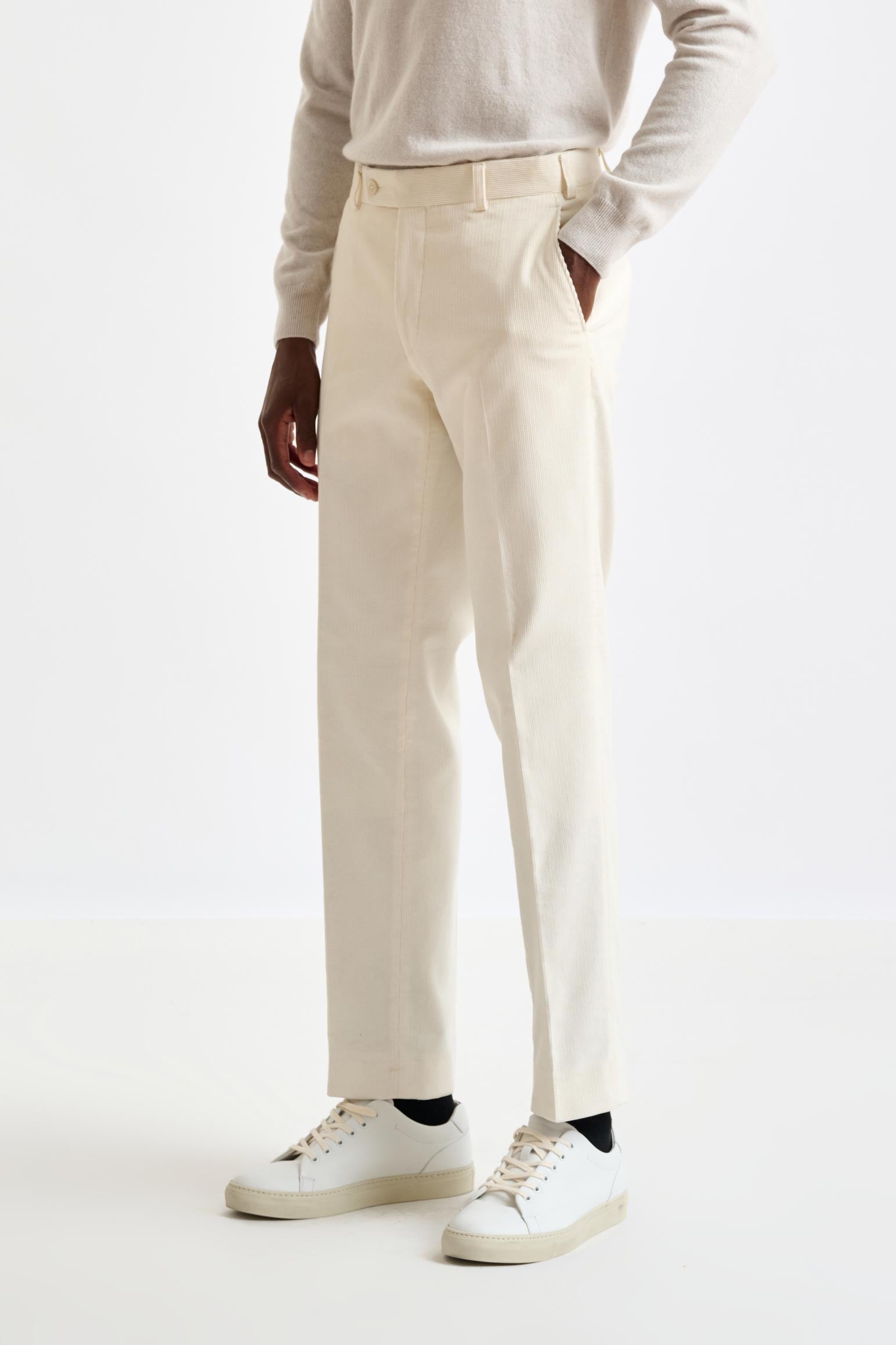 Off-White Cotton Farley Trousers Corduroy