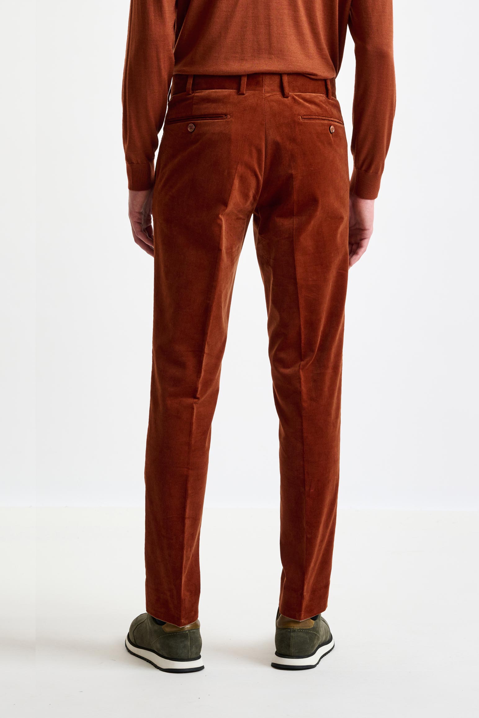 Brown Cotton Gibbet Trousers Corduroy — detail 4