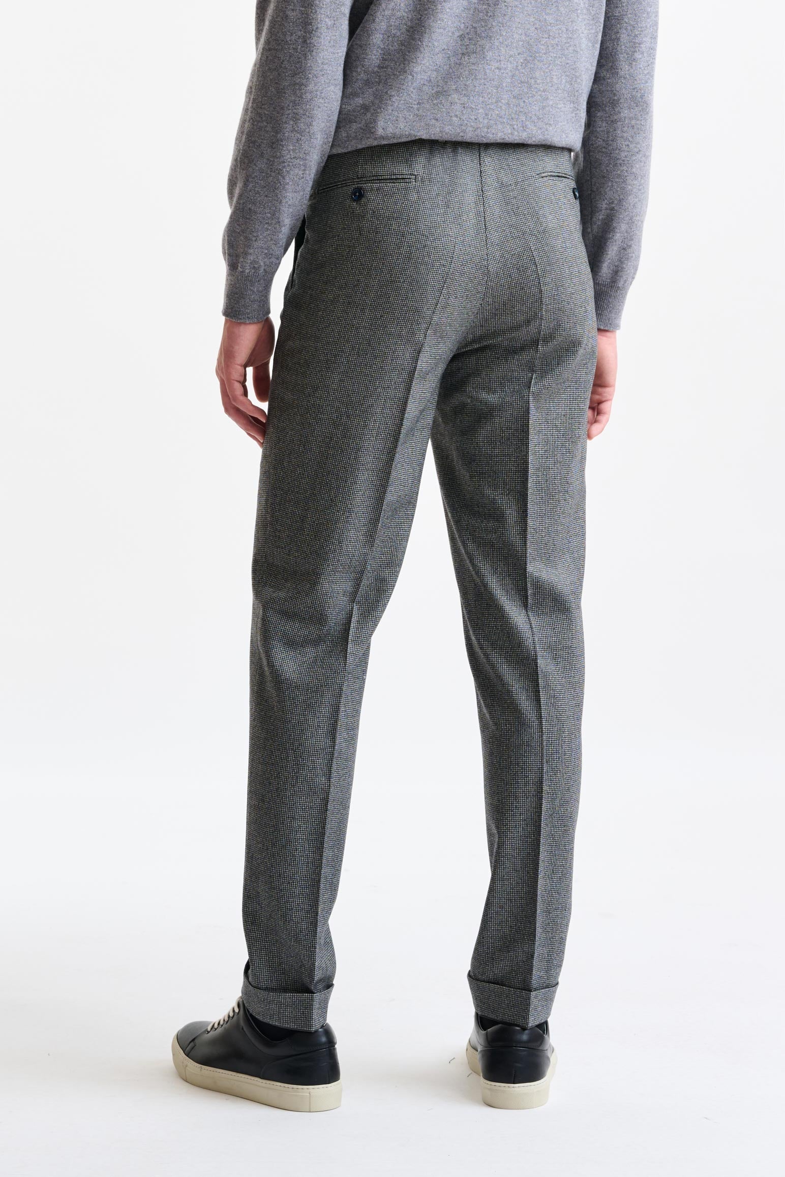 Light Grey 100% Wool Farley Trousers Freestyle — detail 4