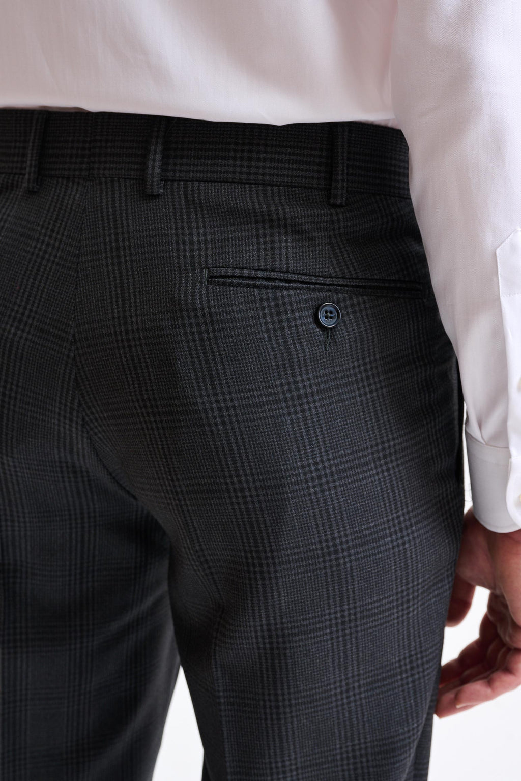 Grey 100% Wool Farley Trousers Freestyle — detail 3