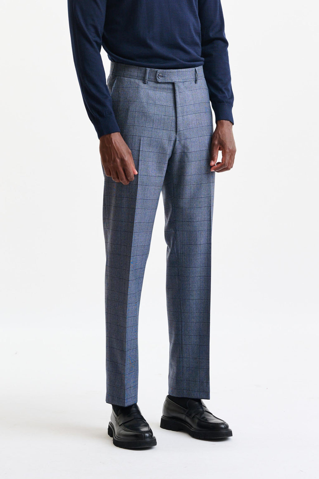 Light Blue 100% Wool Farley Trousers Freestyle