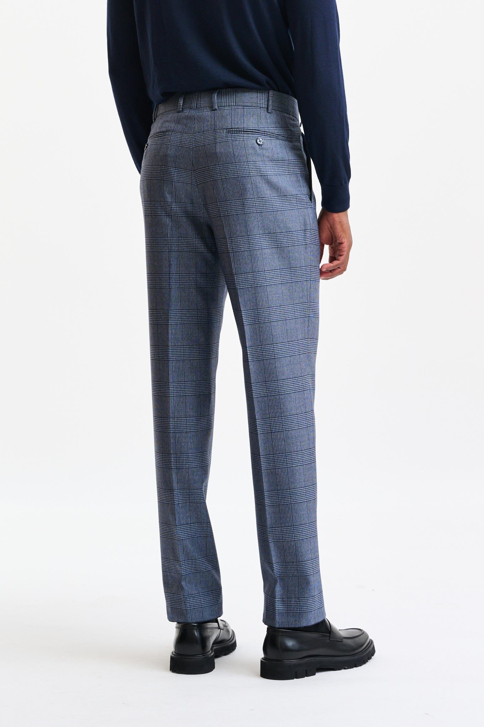 Light Blue 100% Wool Farley Trousers Freestyle — detail 5