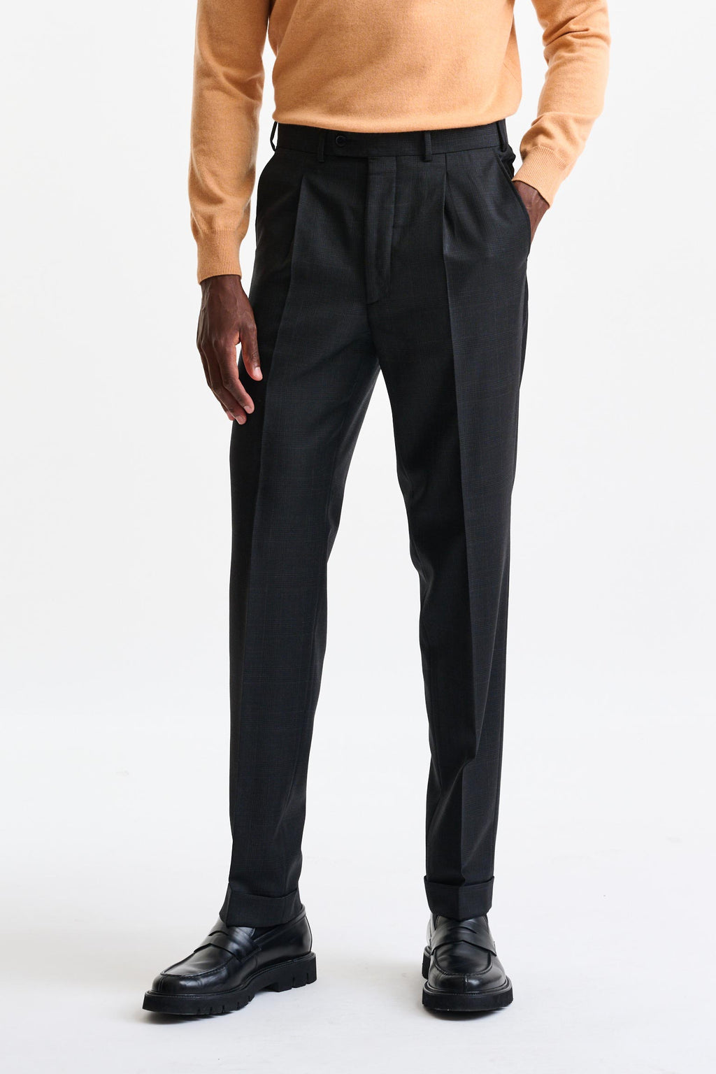 Grey Wool Farley Trousers Galaxy
