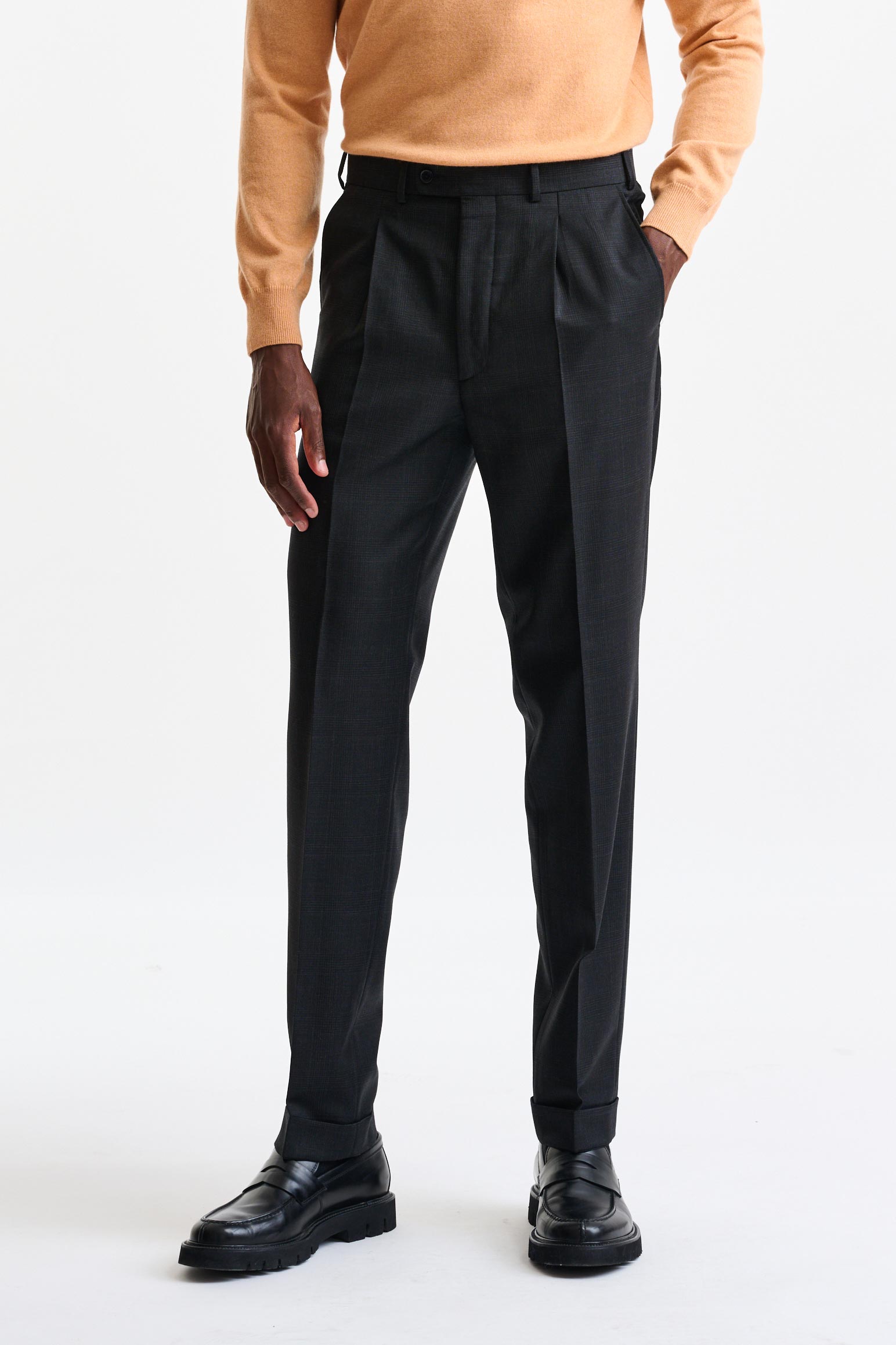 Grey Wool Farley Trousers Galaxy