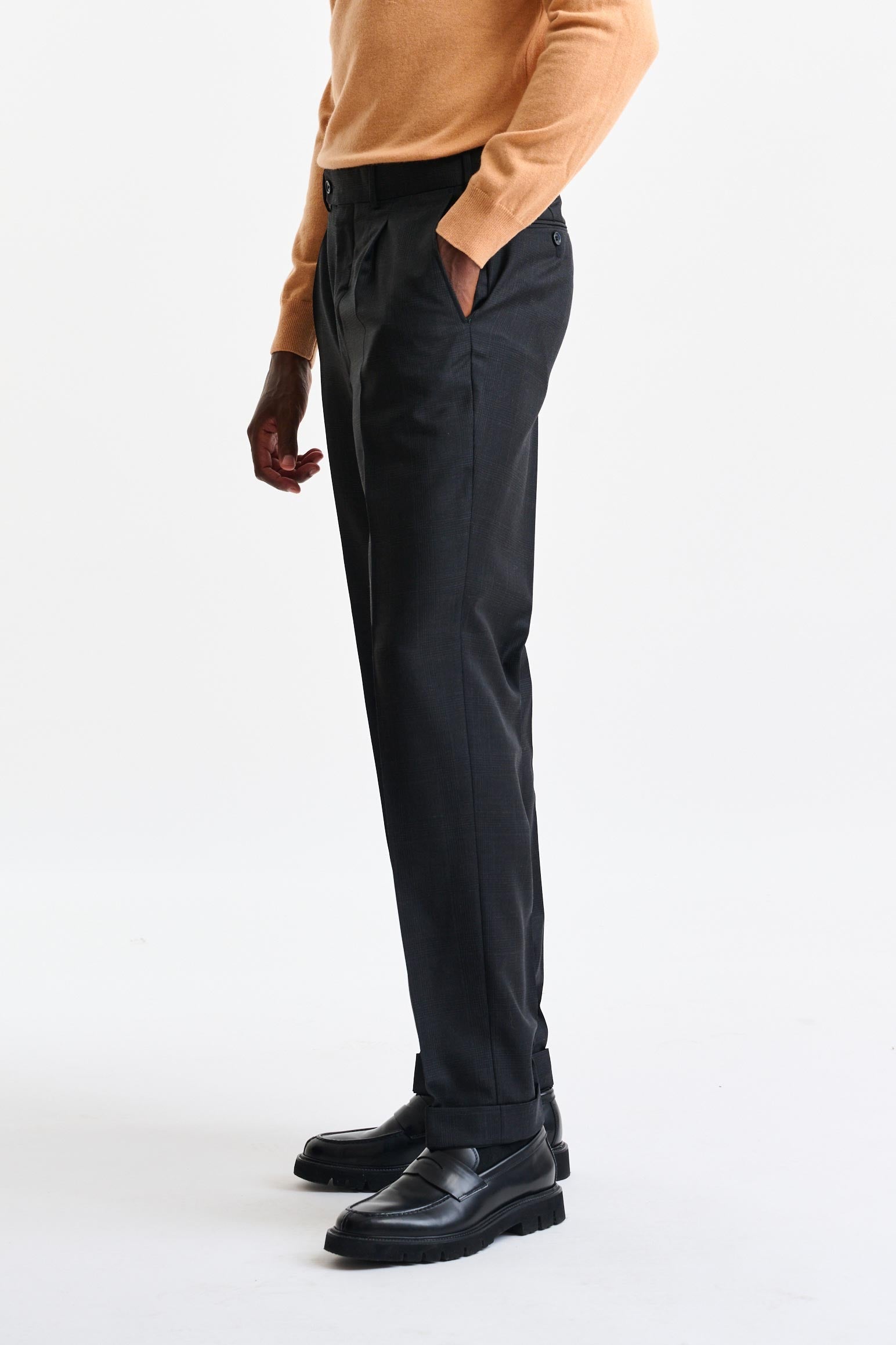 Grey Wool Farley Trousers Galaxy — detail 2