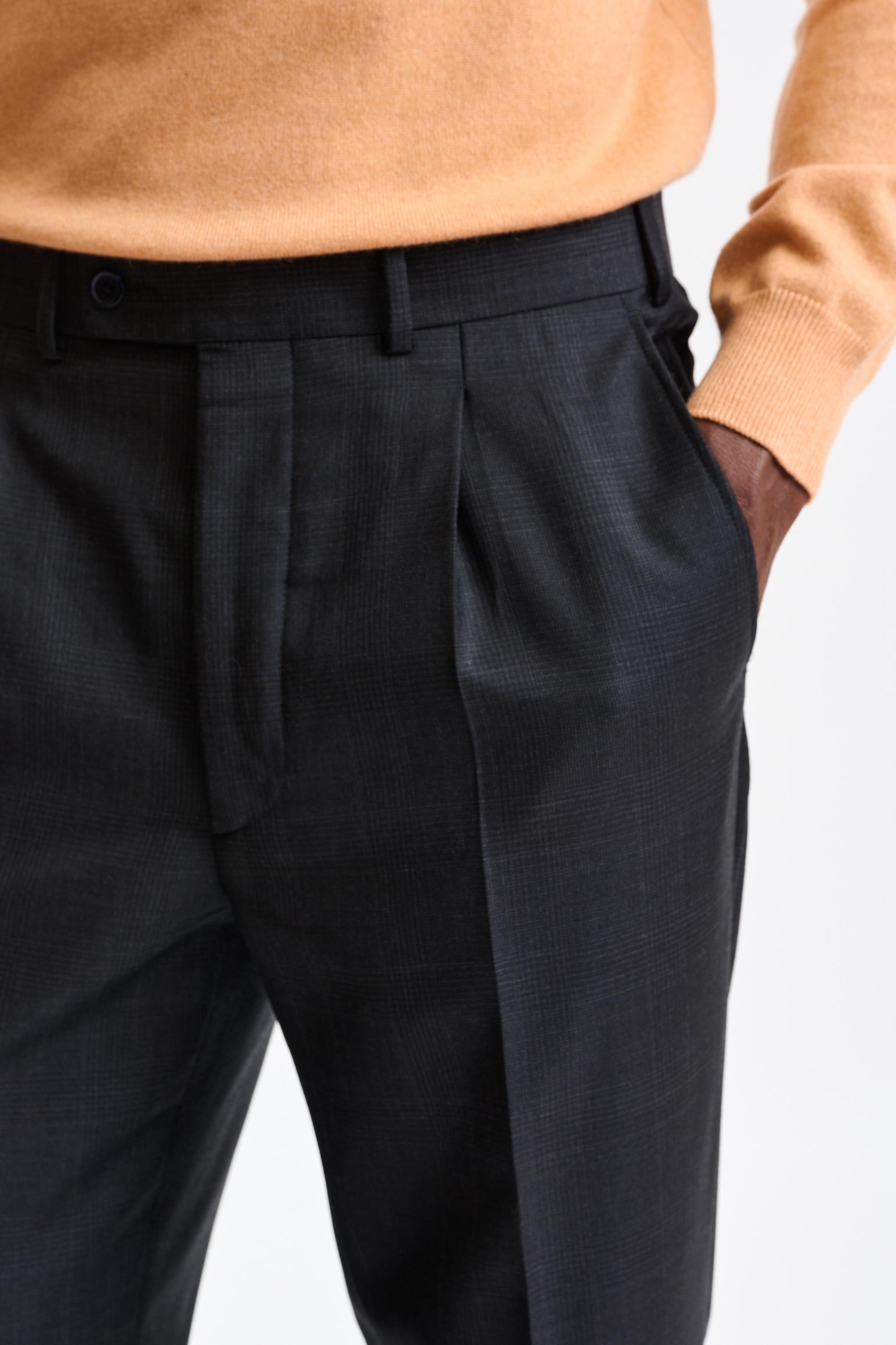 Grey Wool Farley Trousers Galaxy — detail 3