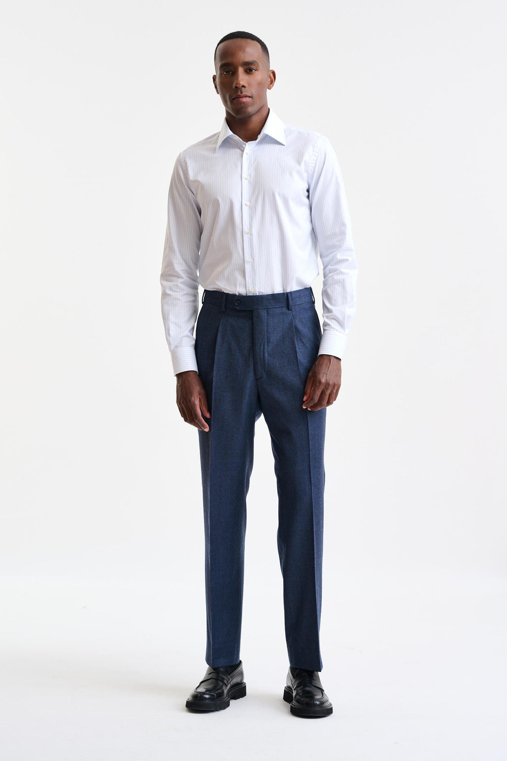 Blue Wool Farley Trousers Hybrid — detail 4