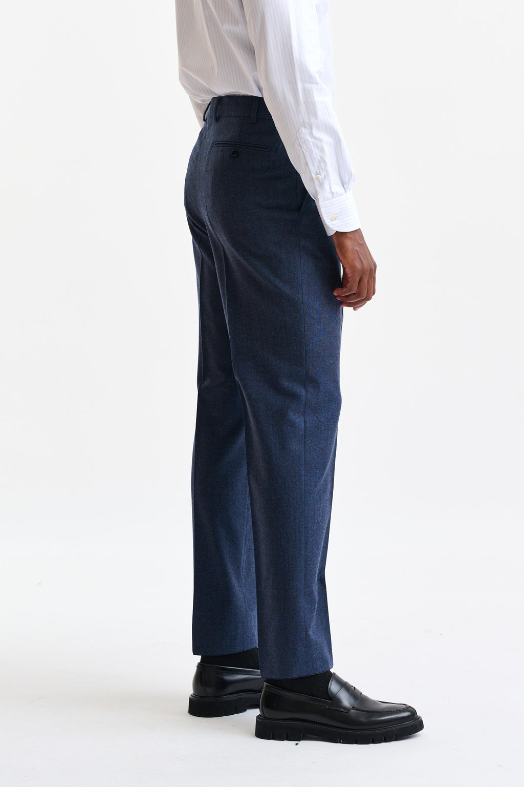 Blue Wool Farley Trousers Hybrid — detail 2