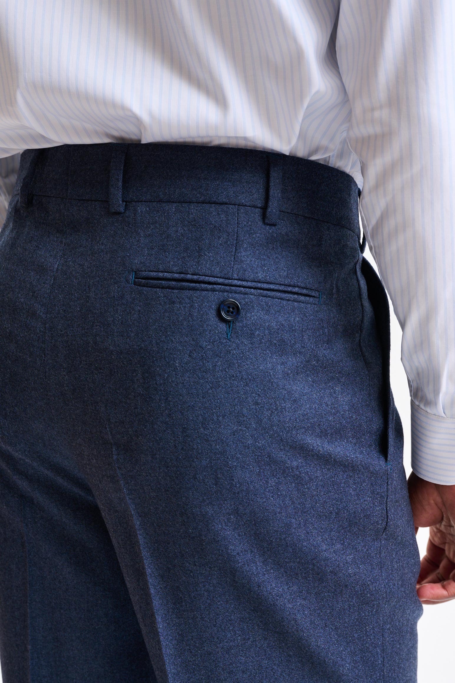 Blue Wool Farley Trousers Hybrid — detail 5