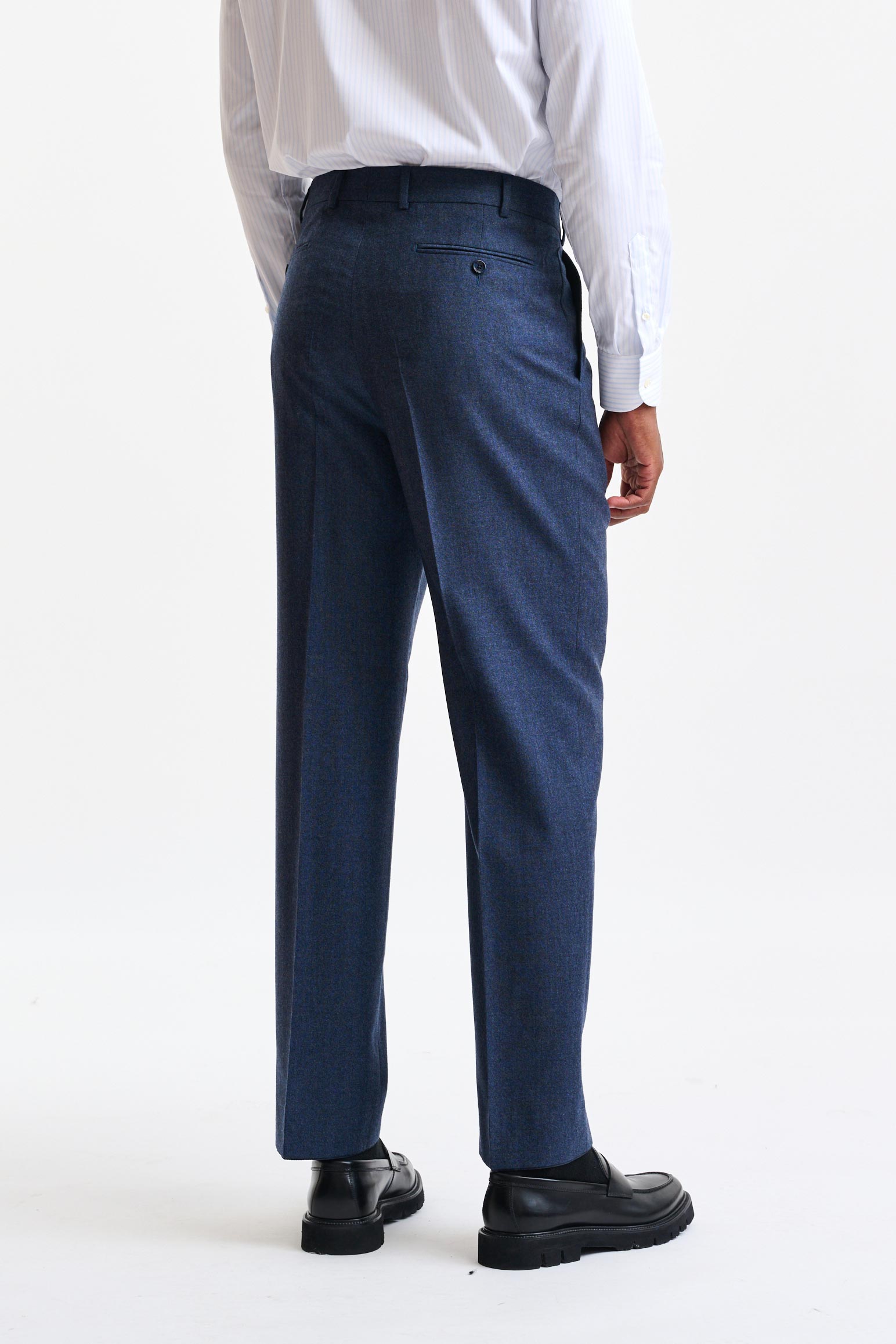Blue Wool Farley Trousers Hybrid — detail 3