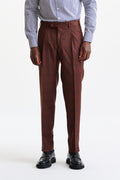 Light Brown 100% Wool Farley Trousers Freestyle