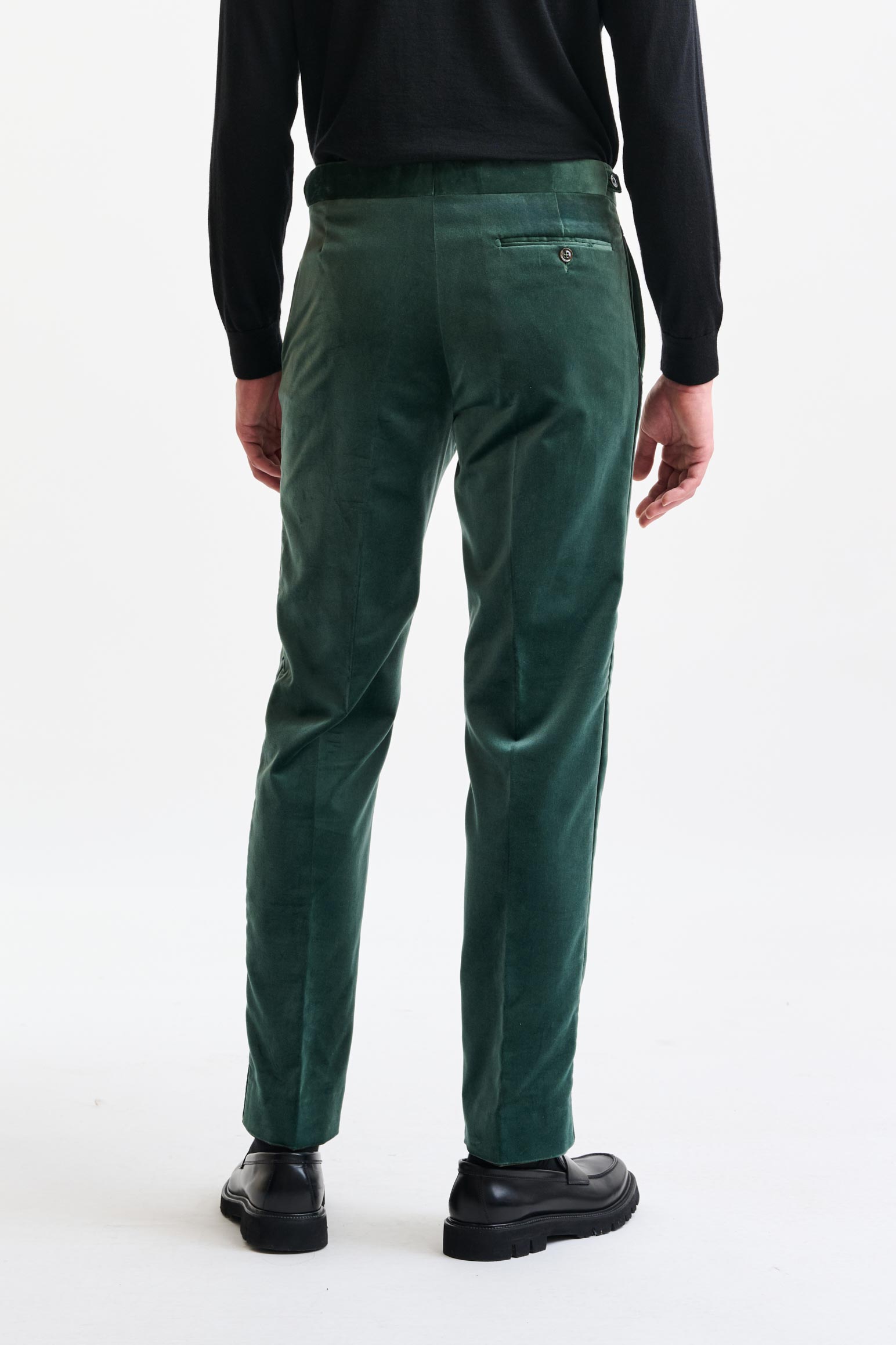 Green Farley Trousers Fine Velvet — detail 5