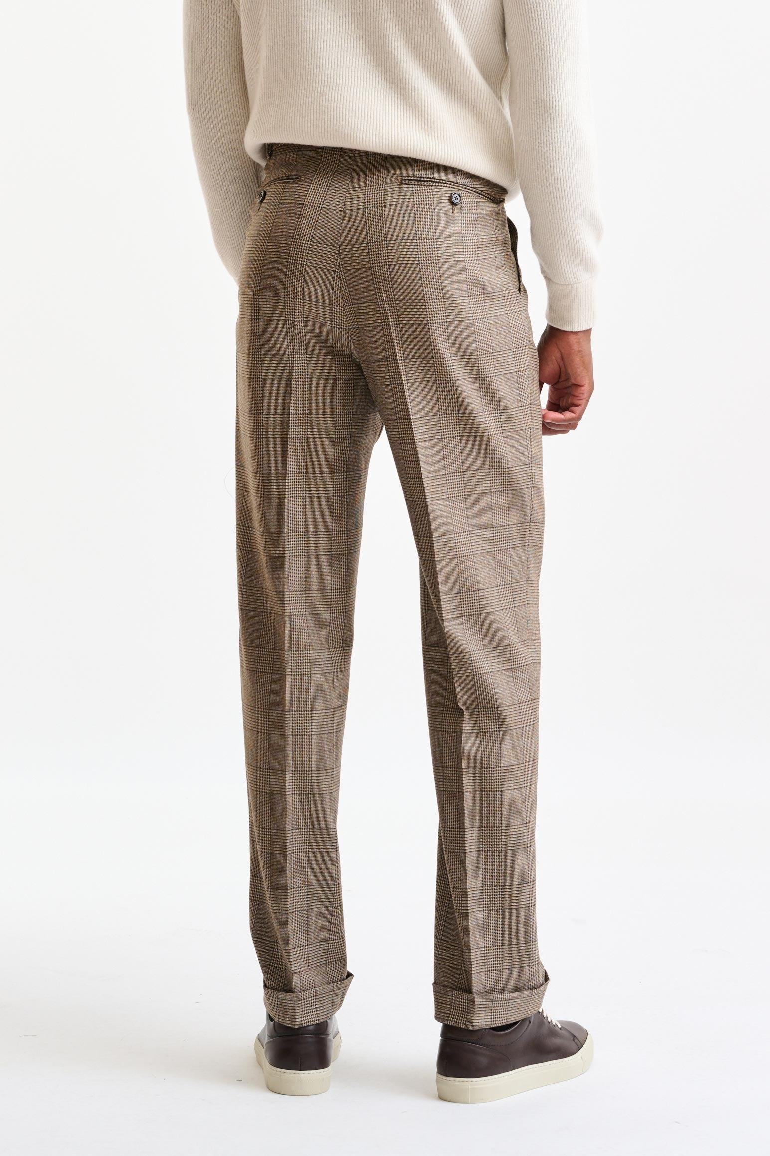 Brown 100% Wool Farley Trousers Freestyle — detail 3