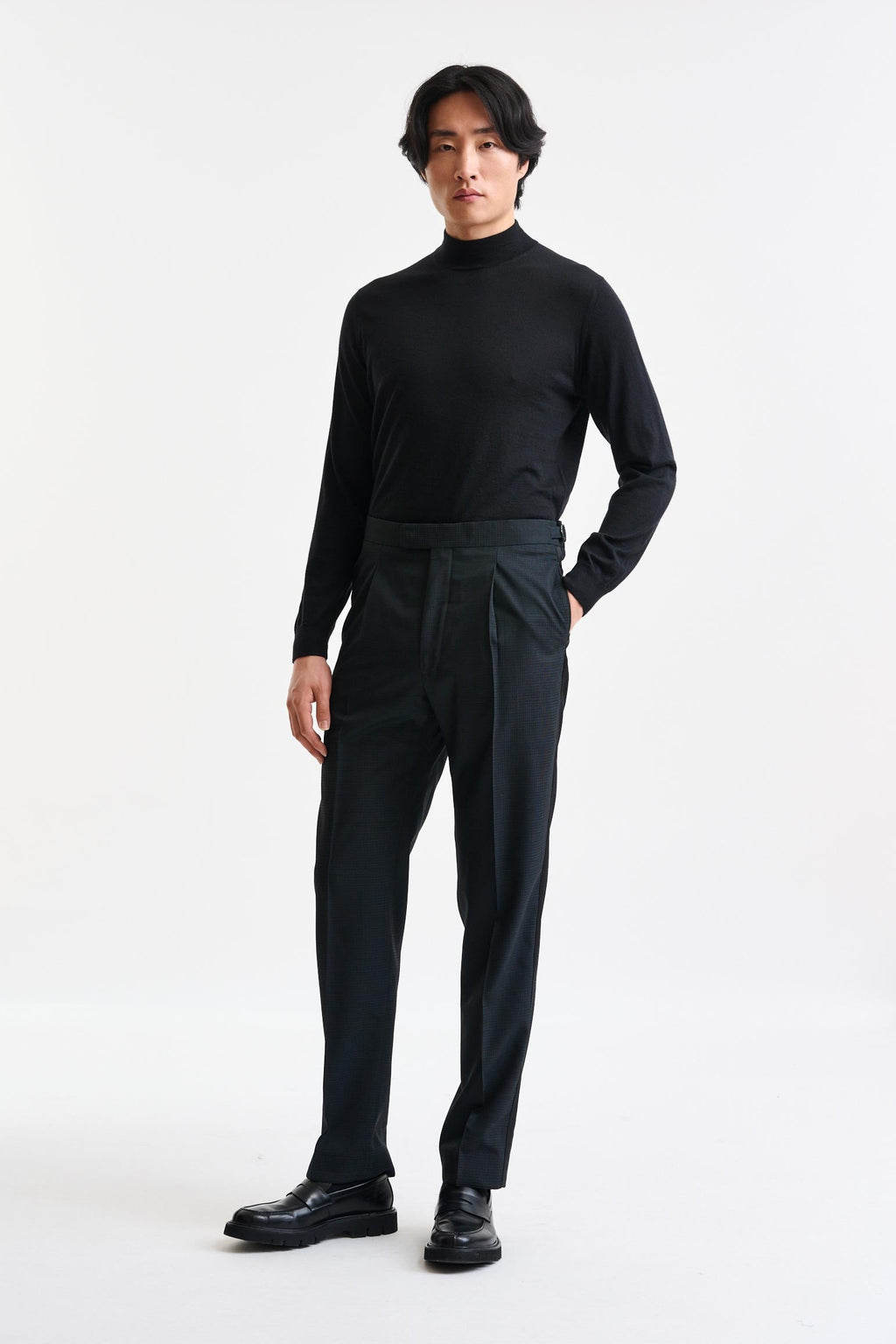 Green 100% Wool Farley Trousers Freestyle — detail 1