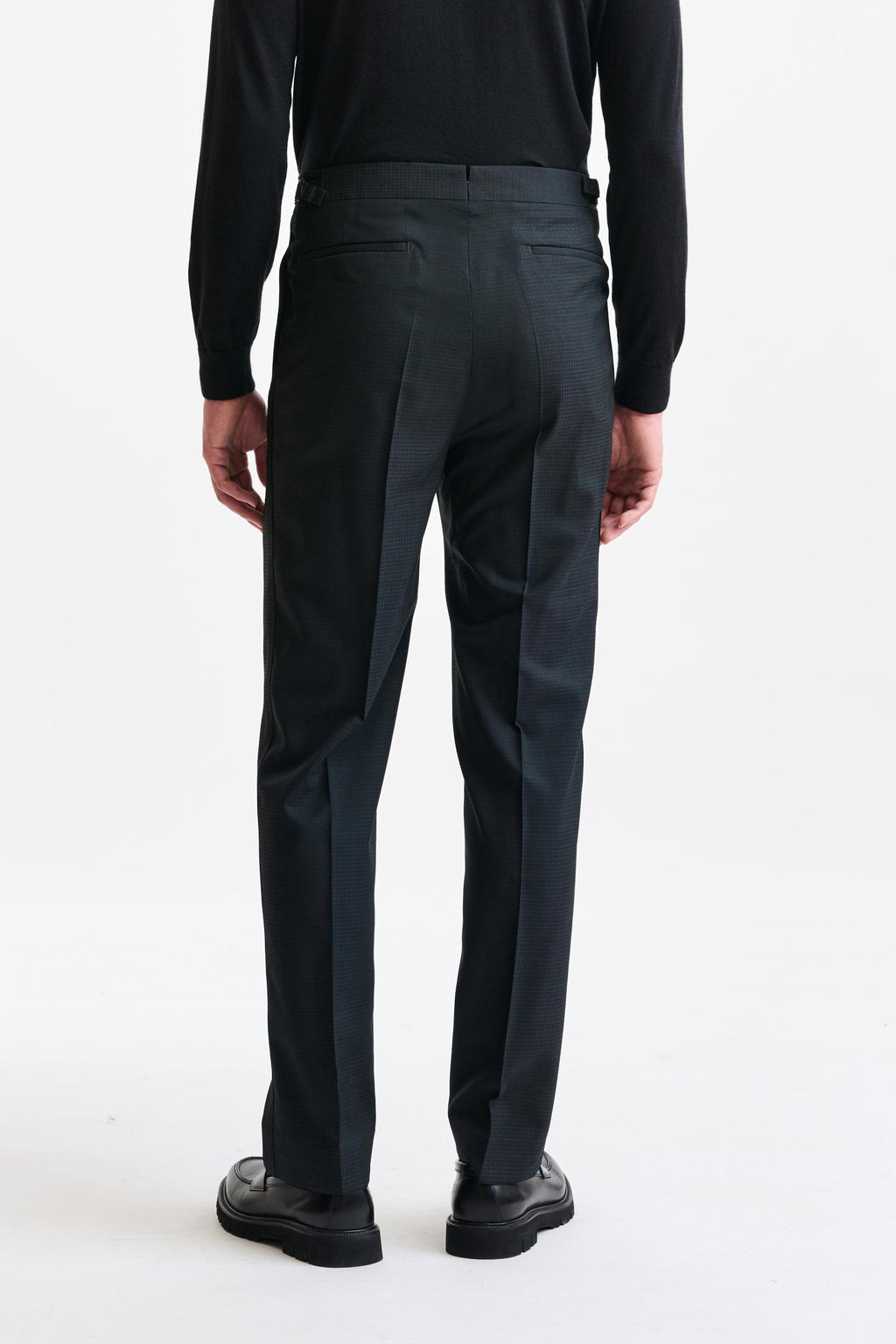 Green 100% Wool Farley Trousers Freestyle — detail 5