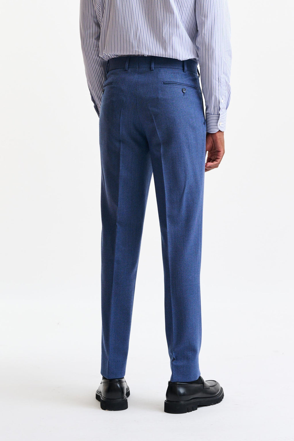 Blue Wool Farley Trousers Freestyle — detail 5