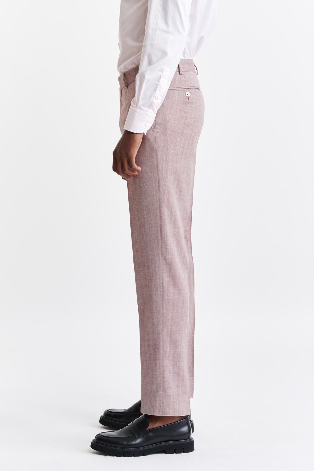 Medium Red Wool & Cashmere Farley Trousers Jazz — detail 2