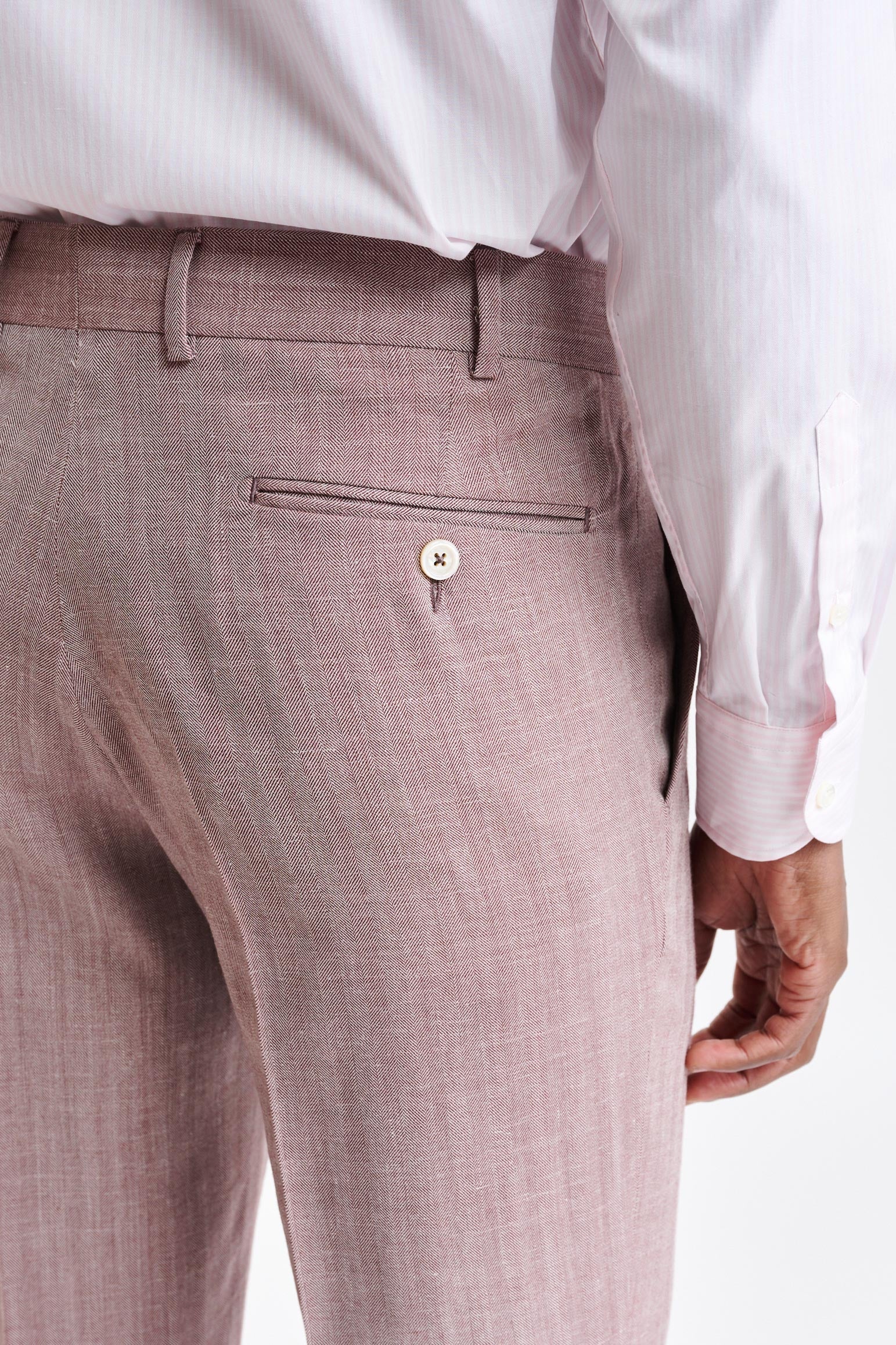Medium Red Wool & Cashmere Farley Trousers Jazz — detail 3