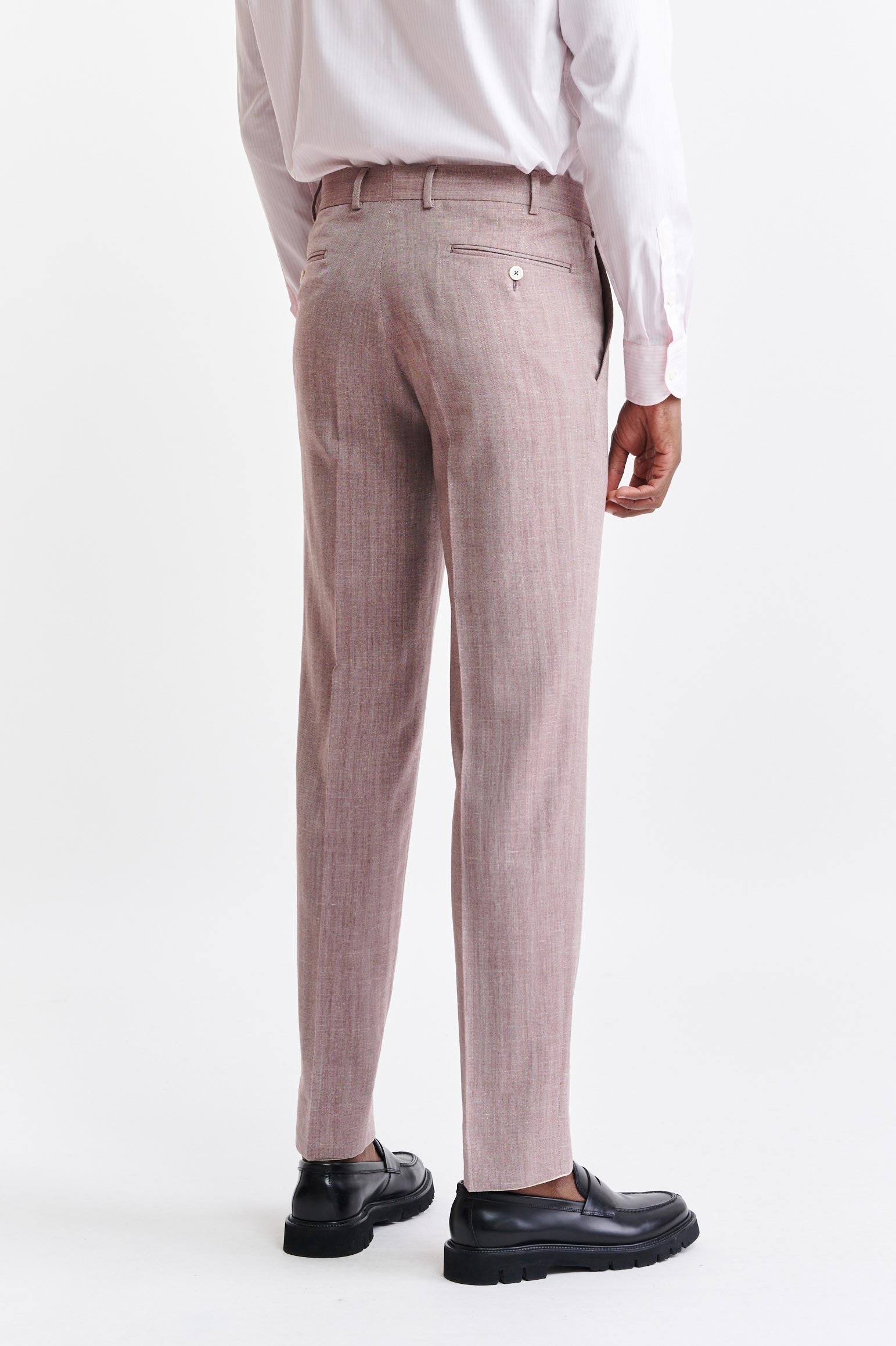 Medium Red Wool & Cashmere Farley Trousers Jazz — detail 4
