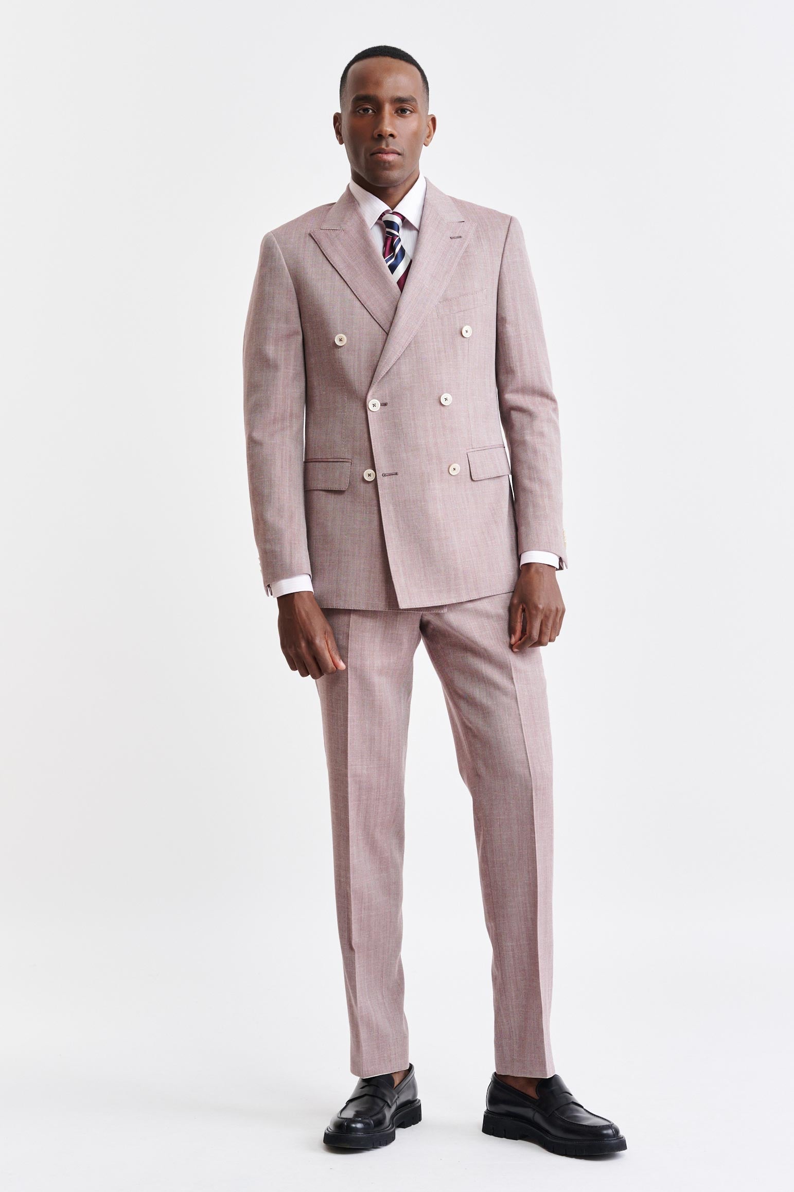 Medium Red Wool & Cashmere Farley Trousers Jazz — detail 5