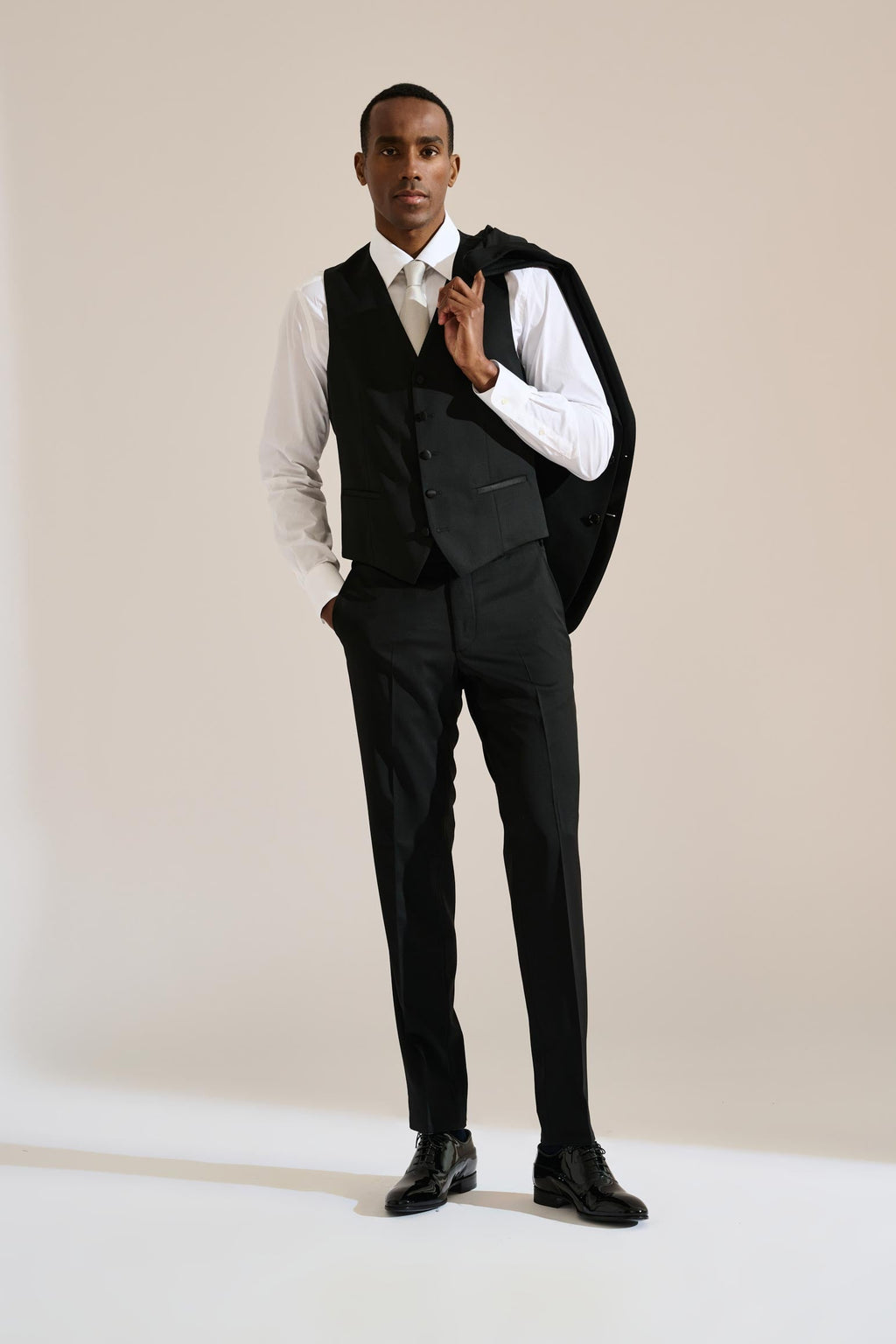Black Avon Formal Waistcoat — detail 5