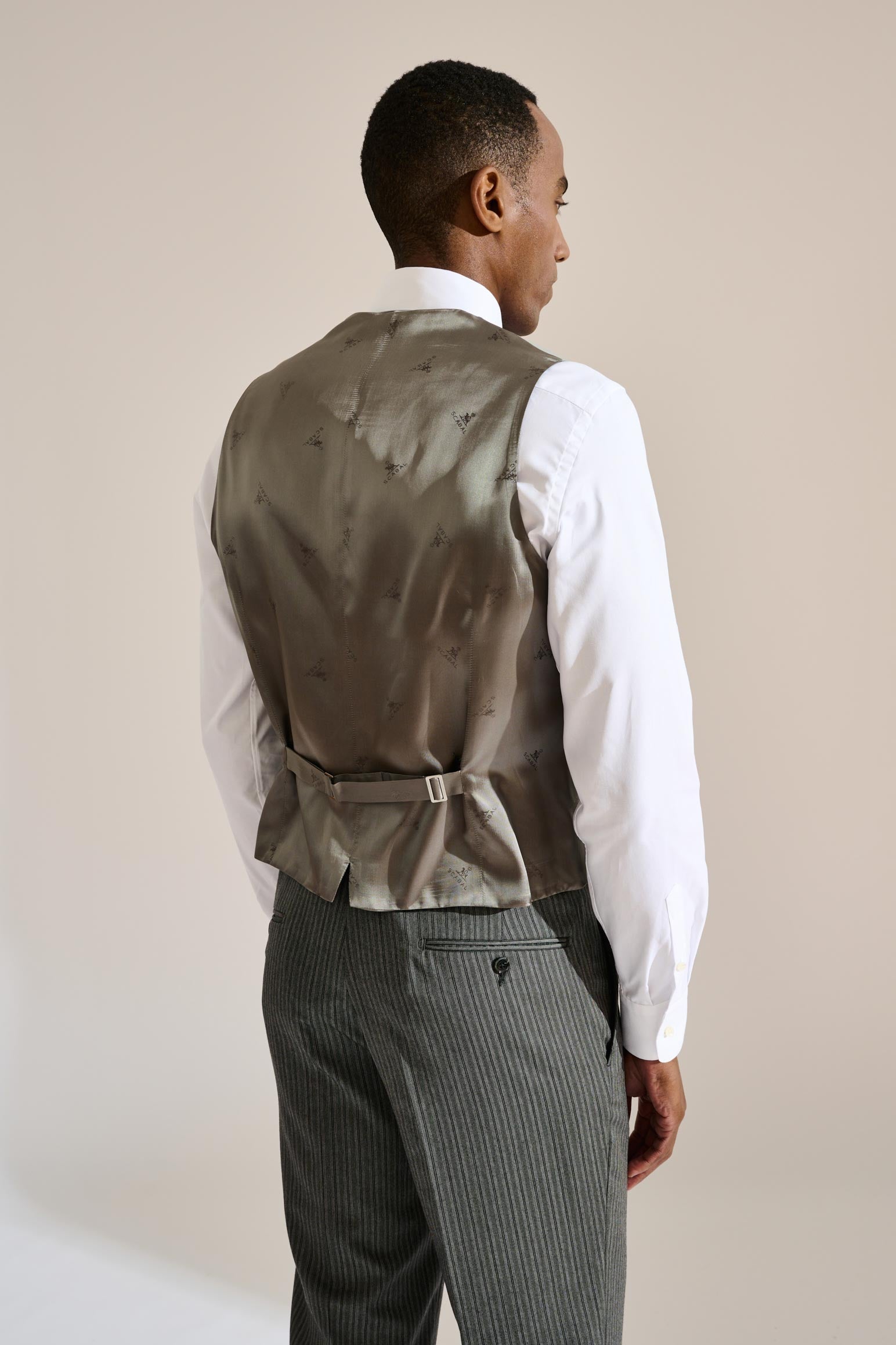 Light Grey Tay Ceremonial Waistcoat — detail 4